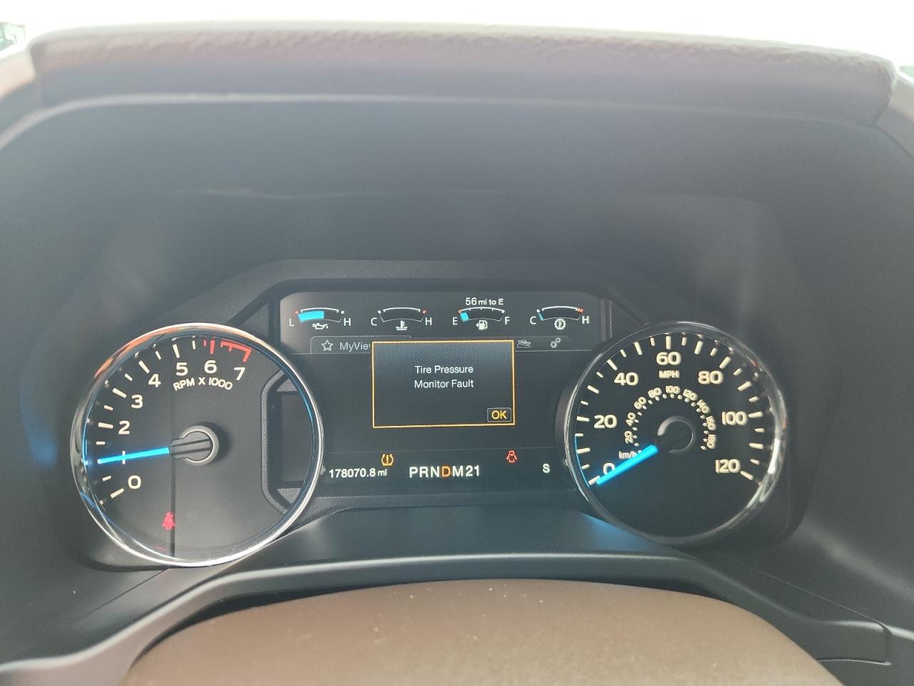 2015 Ford F150 Supercrew White vin: 1FTEW1EG4FFA69070 Damage: Warning - Tire Pressure, On, Unacceptable
