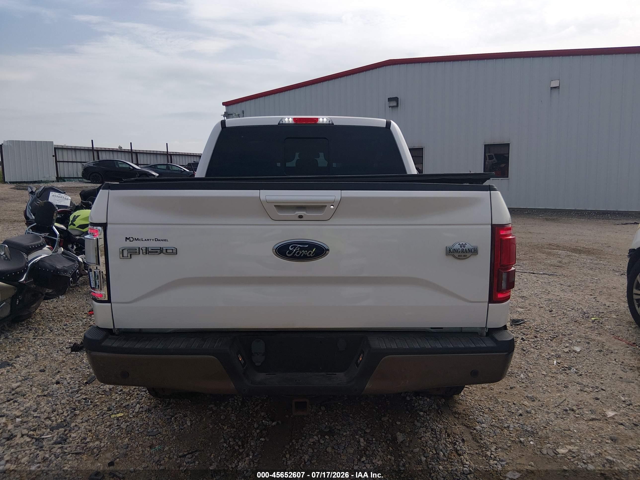 2015 Ford F-150 King Ranch Белый vin: 1FTEW1EG4FFB04898