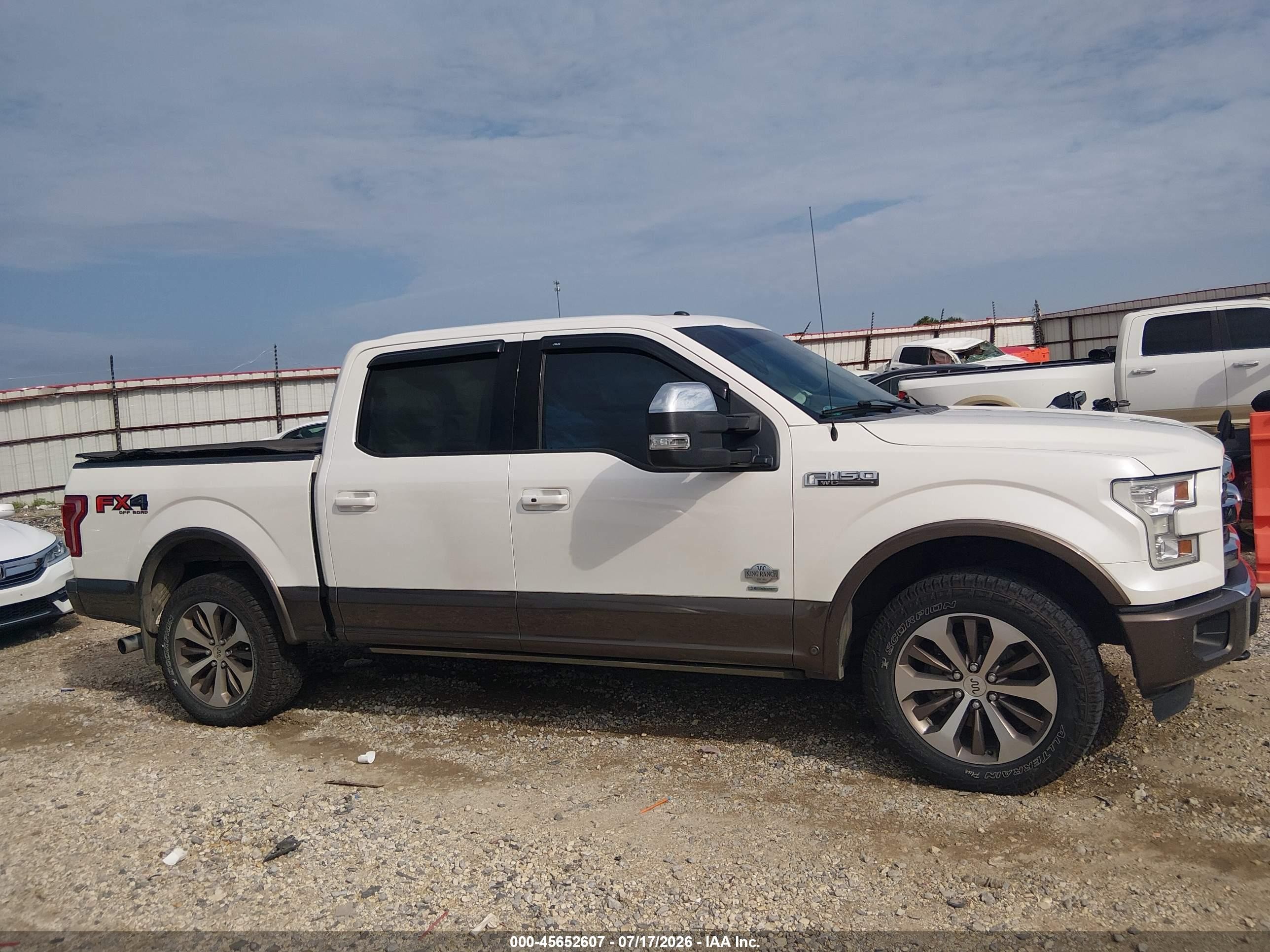 2015 Ford F-150 King Ranch Белый vin: 1FTEW1EG4FFB04898