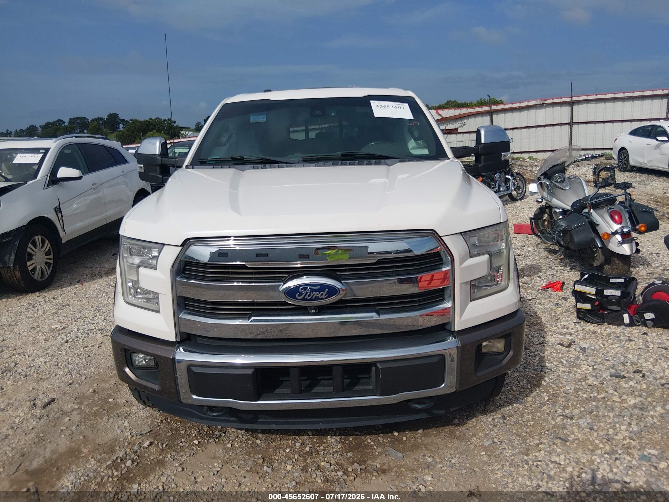 2015 Ford F-150 King Ranch Белый vin: 1FTEW1EG4FFB04898