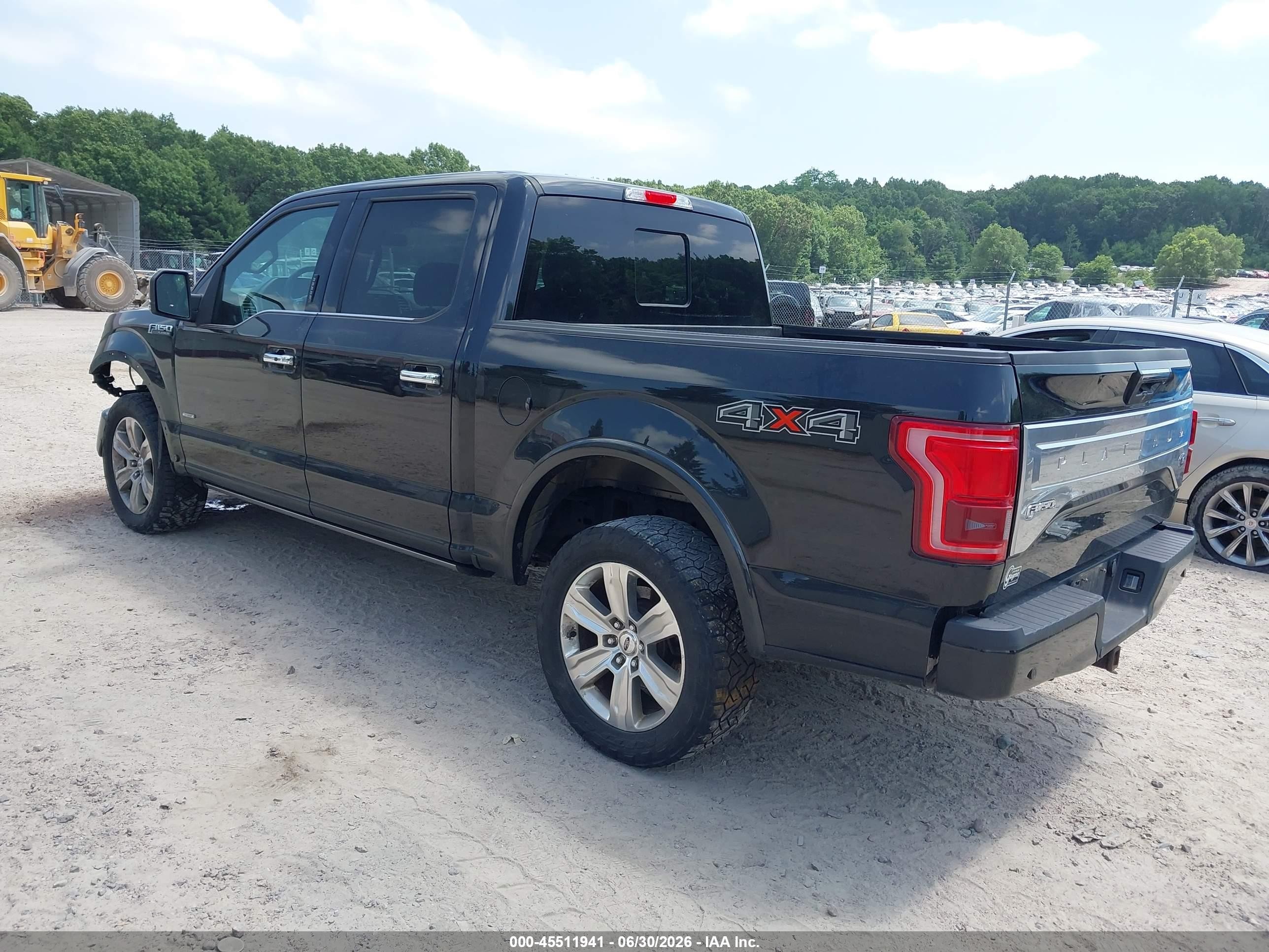 2015 Ford F-150 King Ranch/lariat/platinum/xl/xlt Black vin: 1FTEW1EG4FFB91153