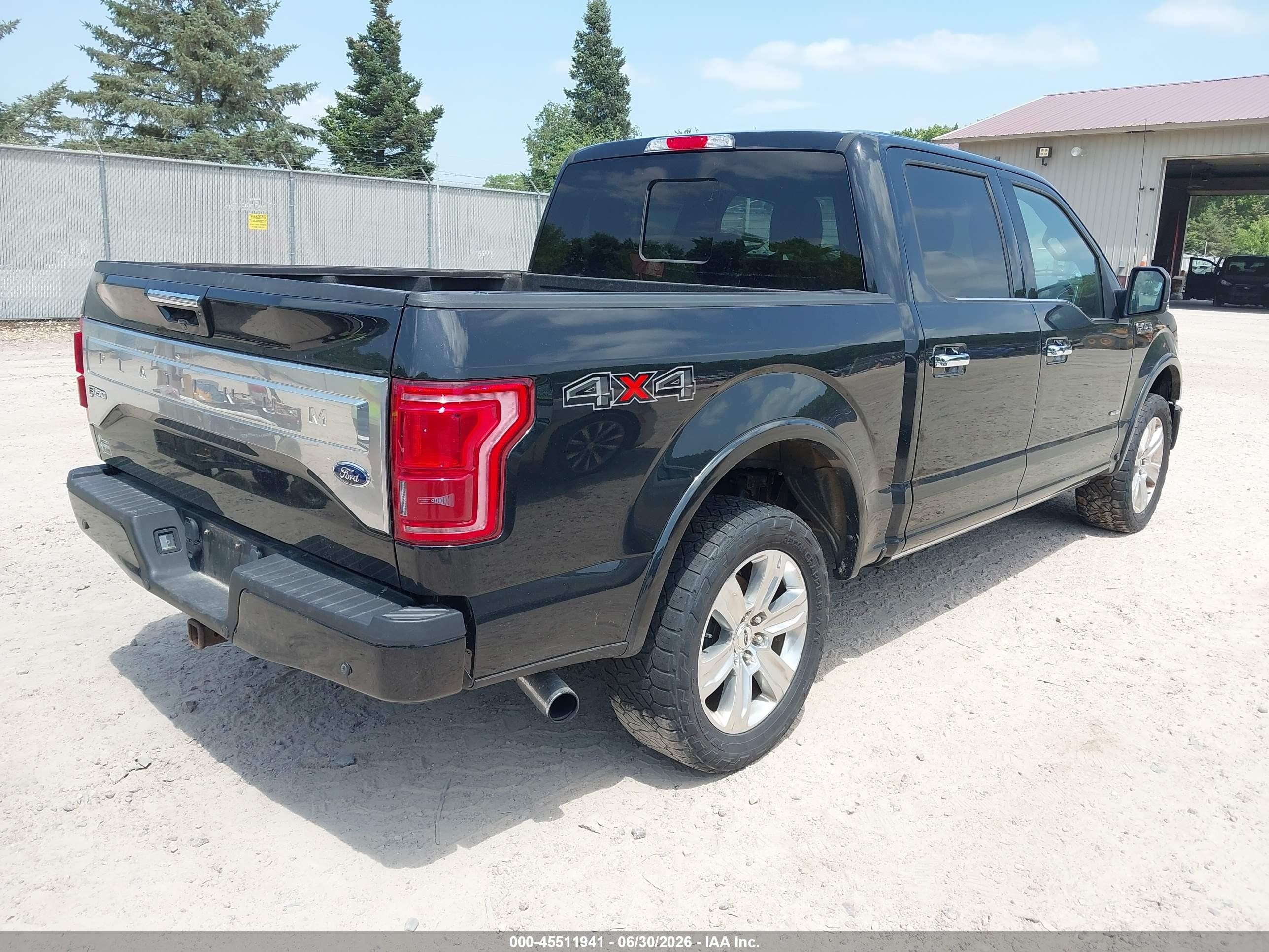 2015 Ford F-150 King Ranch/lariat/platinum/xl/xlt Black vin: 1FTEW1EG4FFB91153
