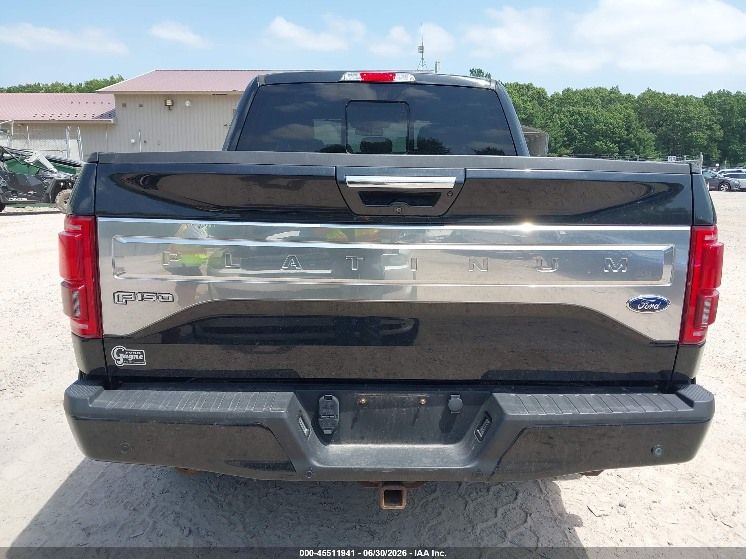 2015 Ford F-150 King Ranch/lariat/platinum/xl/xlt Black vin: 1FTEW1EG4FFB91153