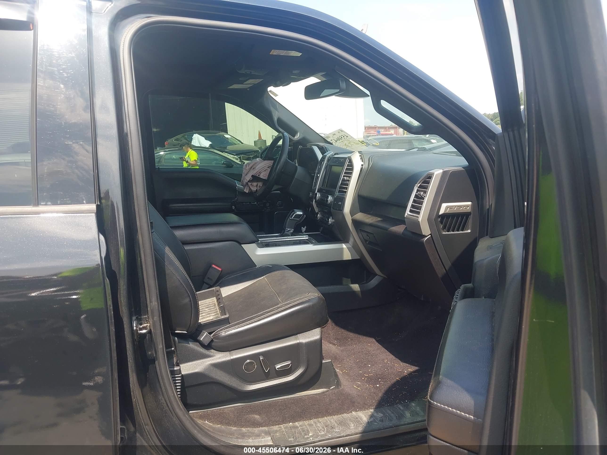 2015 Ford F-150 Lariat Black vin: 1FTEW1EG4FFC12633