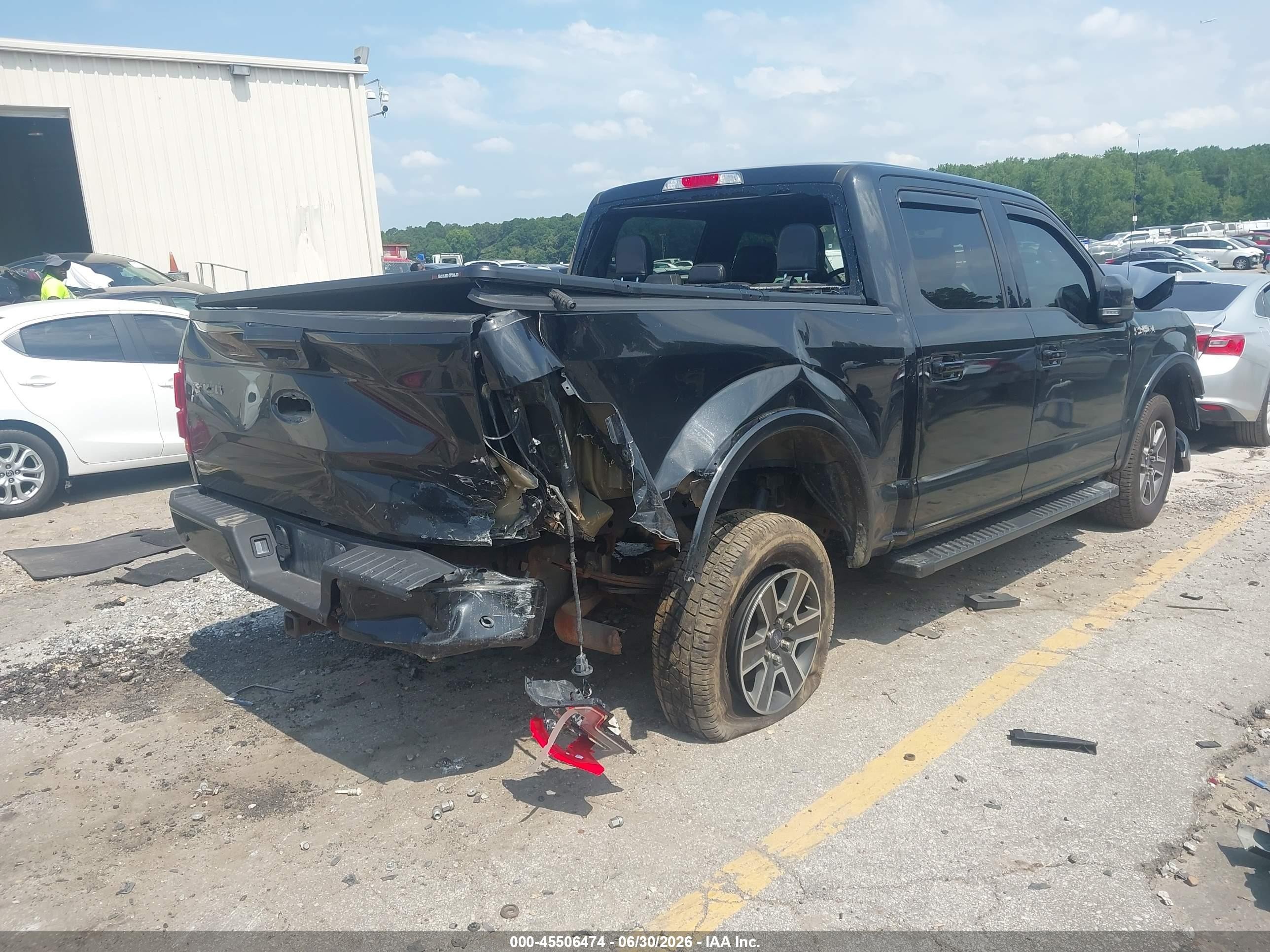 2015 Ford F-150 Lariat Black vin: 1FTEW1EG4FFC12633