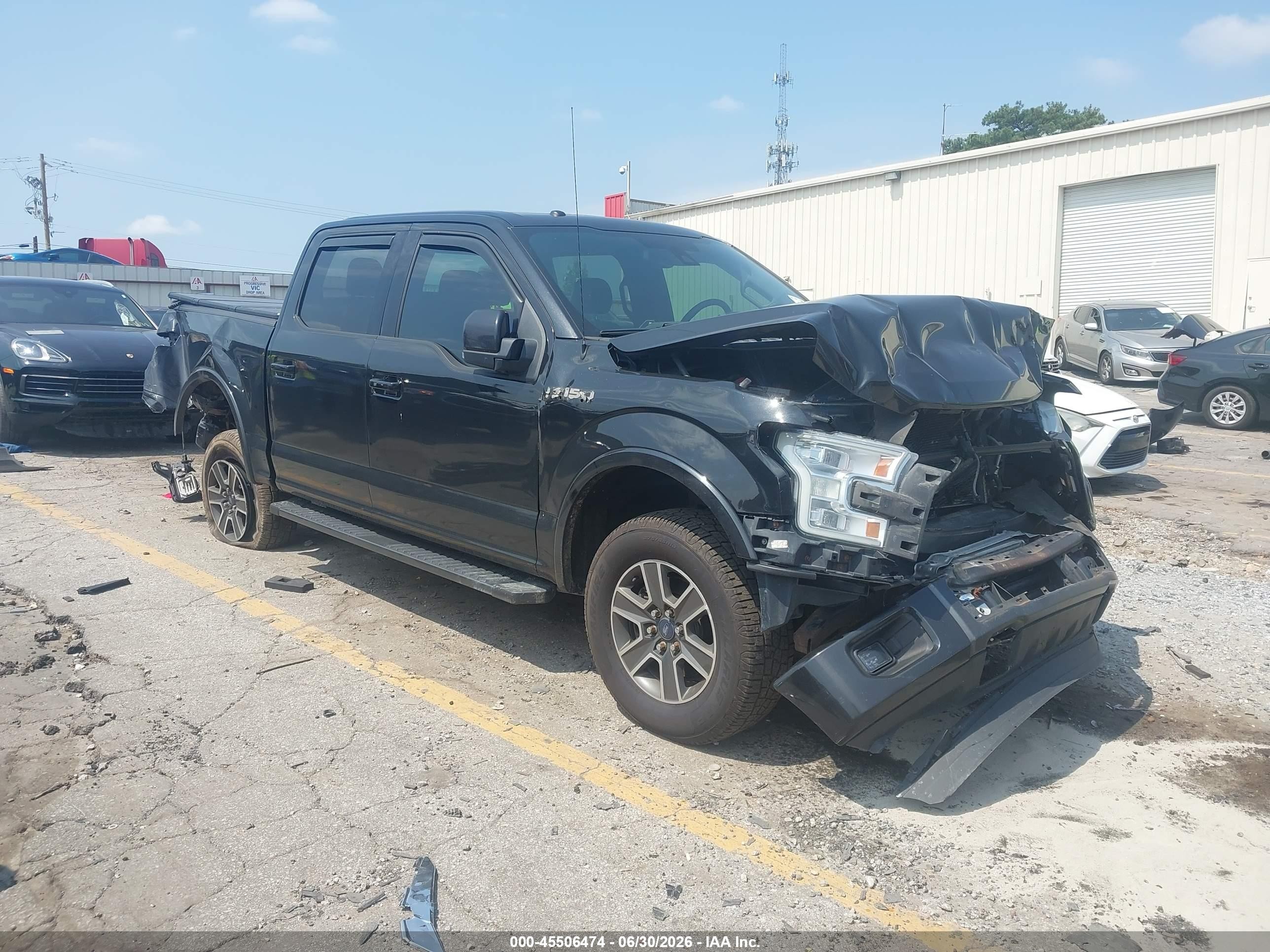2015 Ford F-150 Lariat Black vin: 1FTEW1EG4FFC12633