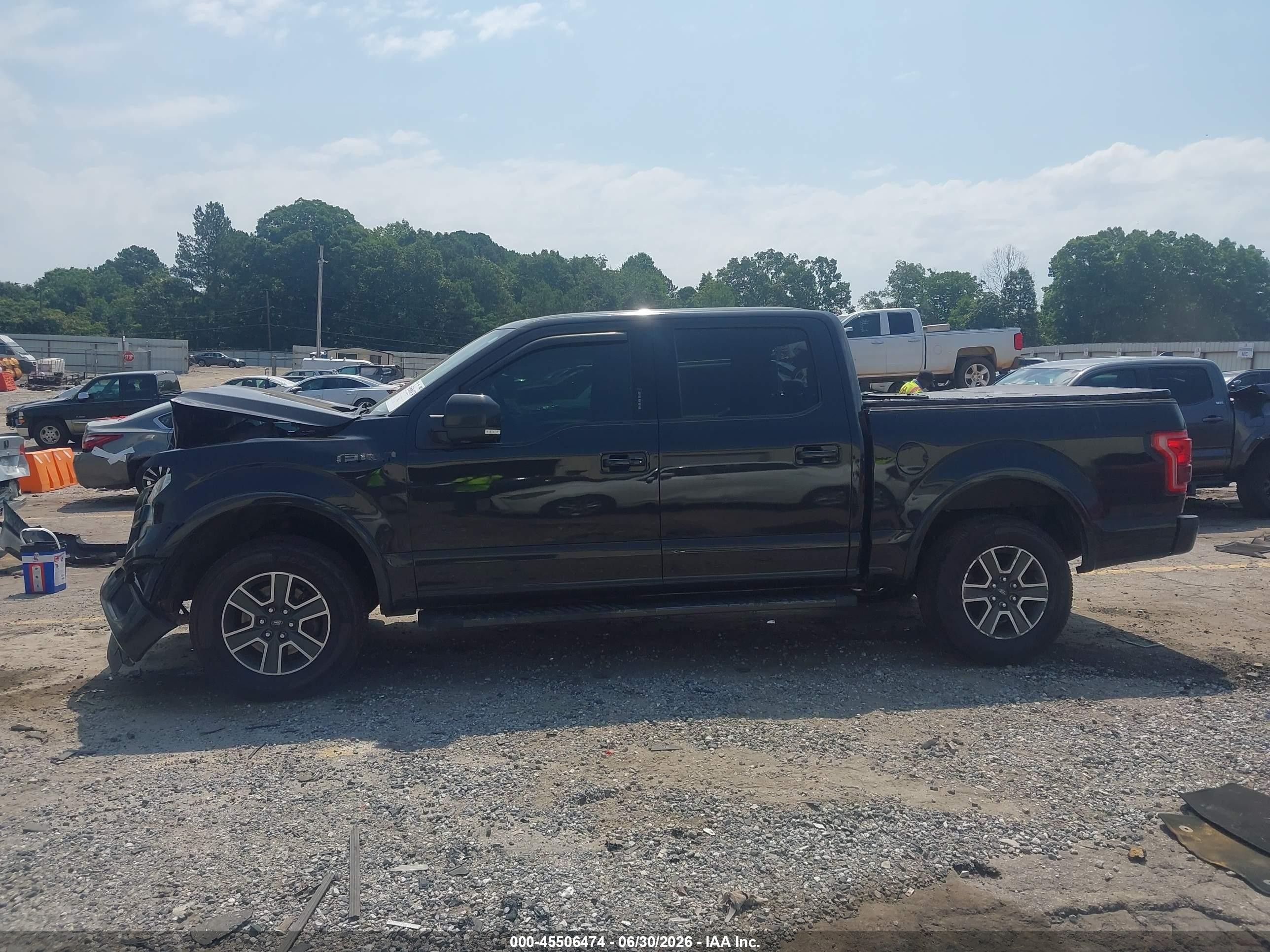 2015 Ford F-150 Lariat Black vin: 1FTEW1EG4FFC12633