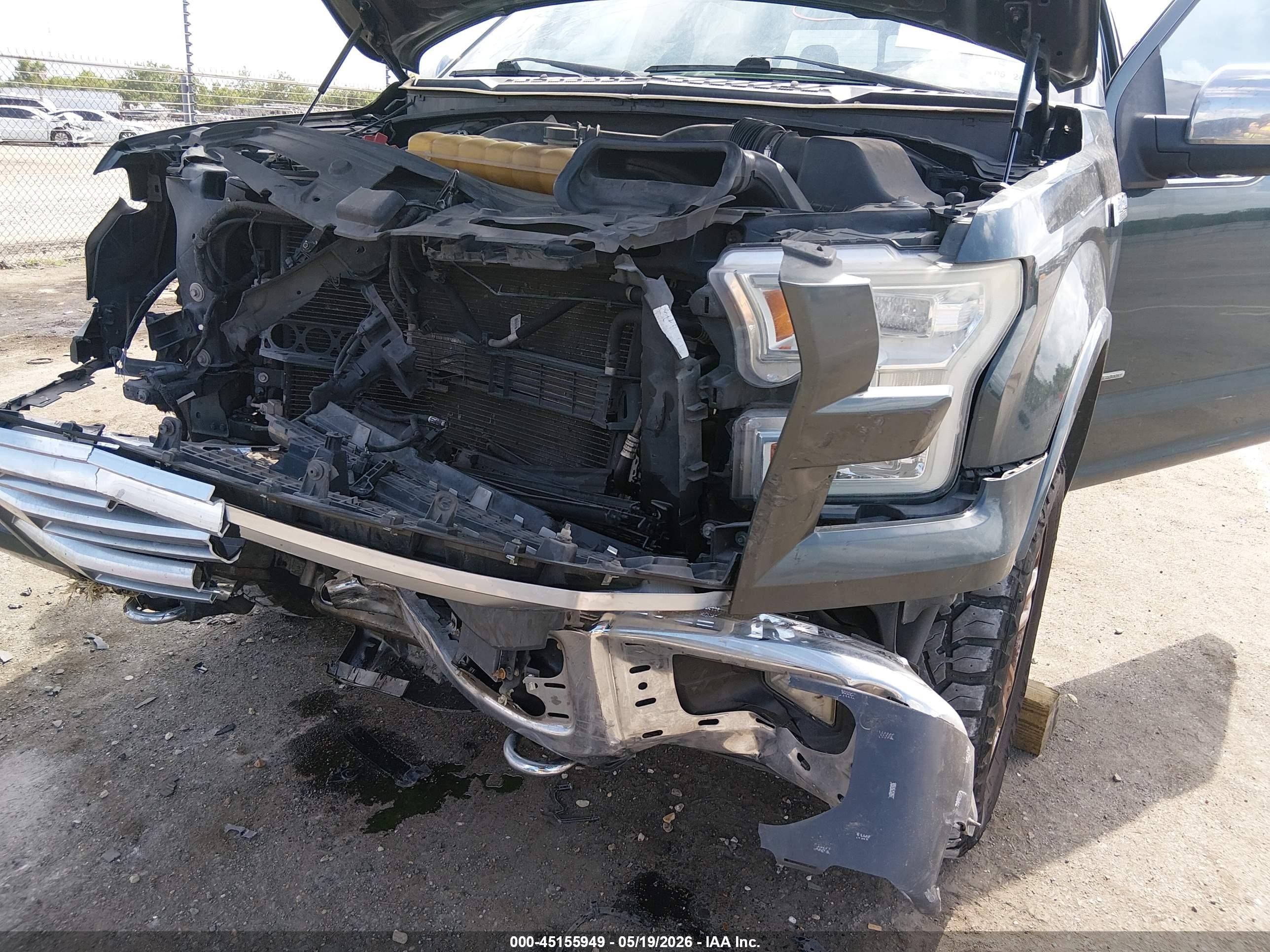 2015 Ford F-150 Platinum Зеленый vin: 1FTEW1EG4FFC19405