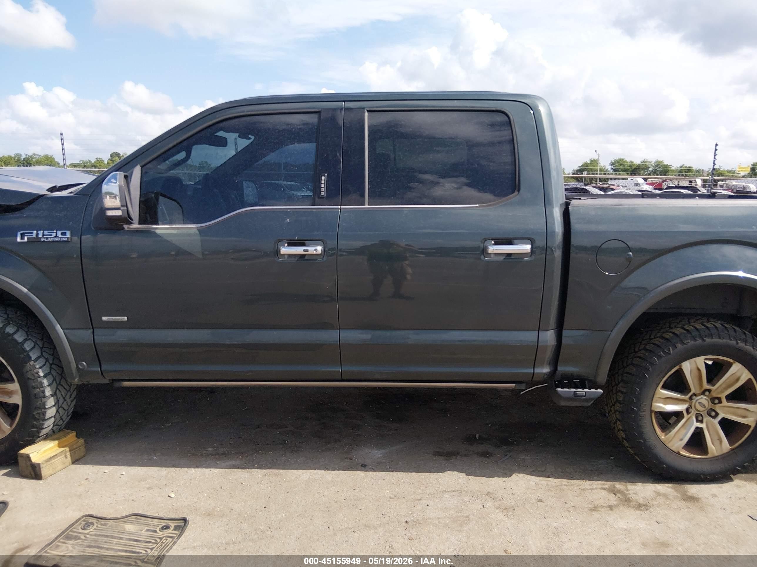 2015 Ford F-150 Platinum Зеленый vin: 1FTEW1EG4FFC19405