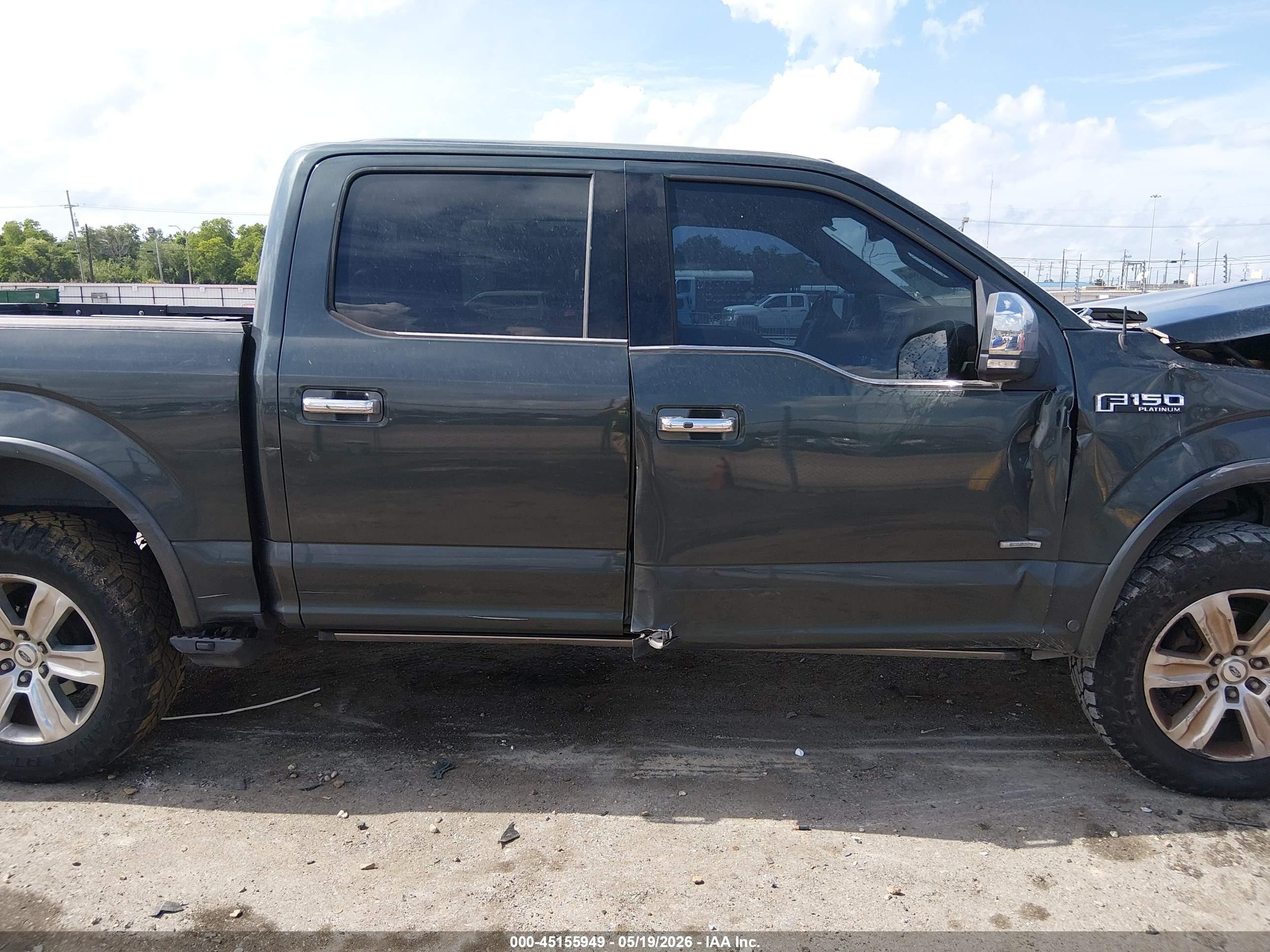 2015 Ford F-150 Platinum Зеленый vin: 1FTEW1EG4FFC19405