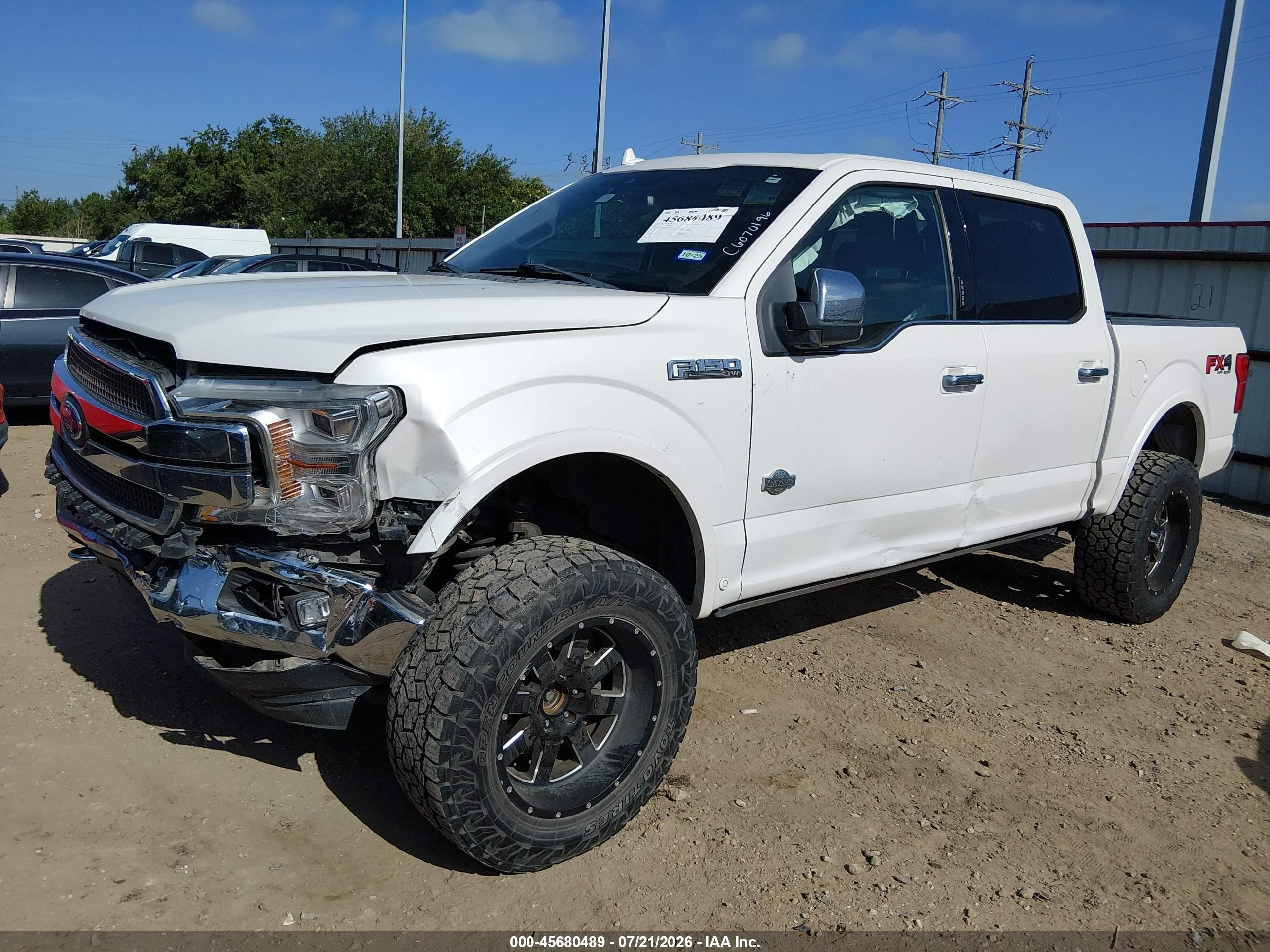 2018 Ford F-150 King Ranch White vin: 1FTEW1EG4JFD51945