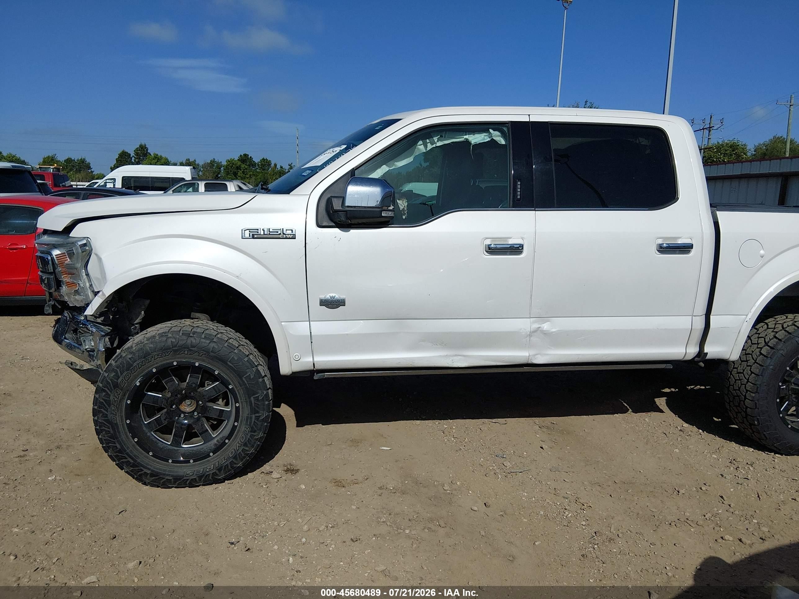 2018 Ford F-150 King Ranch White vin: 1FTEW1EG4JFD51945