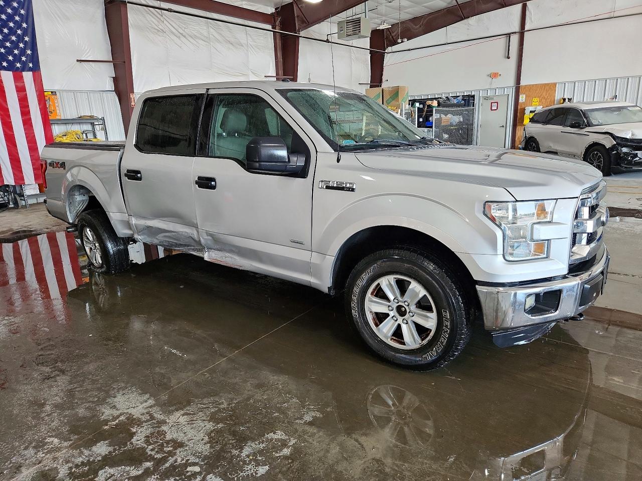 2015 Ford F150 Supercrew Silver vin: 1FTEW1EG5FFA34876