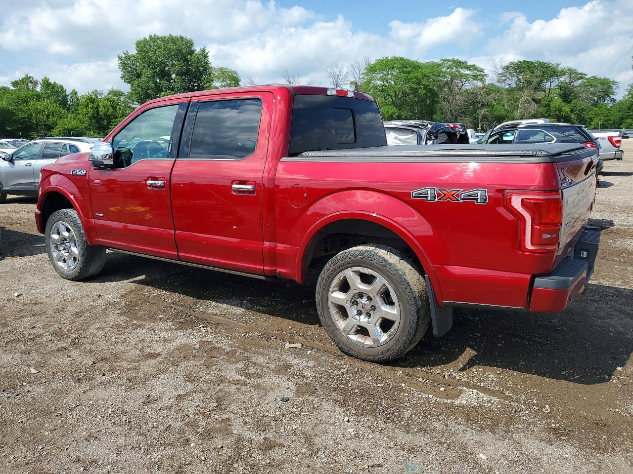 2015 Ford F150 Supercrew Maroon vin: 1FTEW1EG5FFA39916