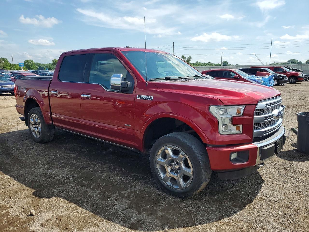 2015 Ford F150 Supercrew Maroon vin: 1FTEW1EG5FFA39916