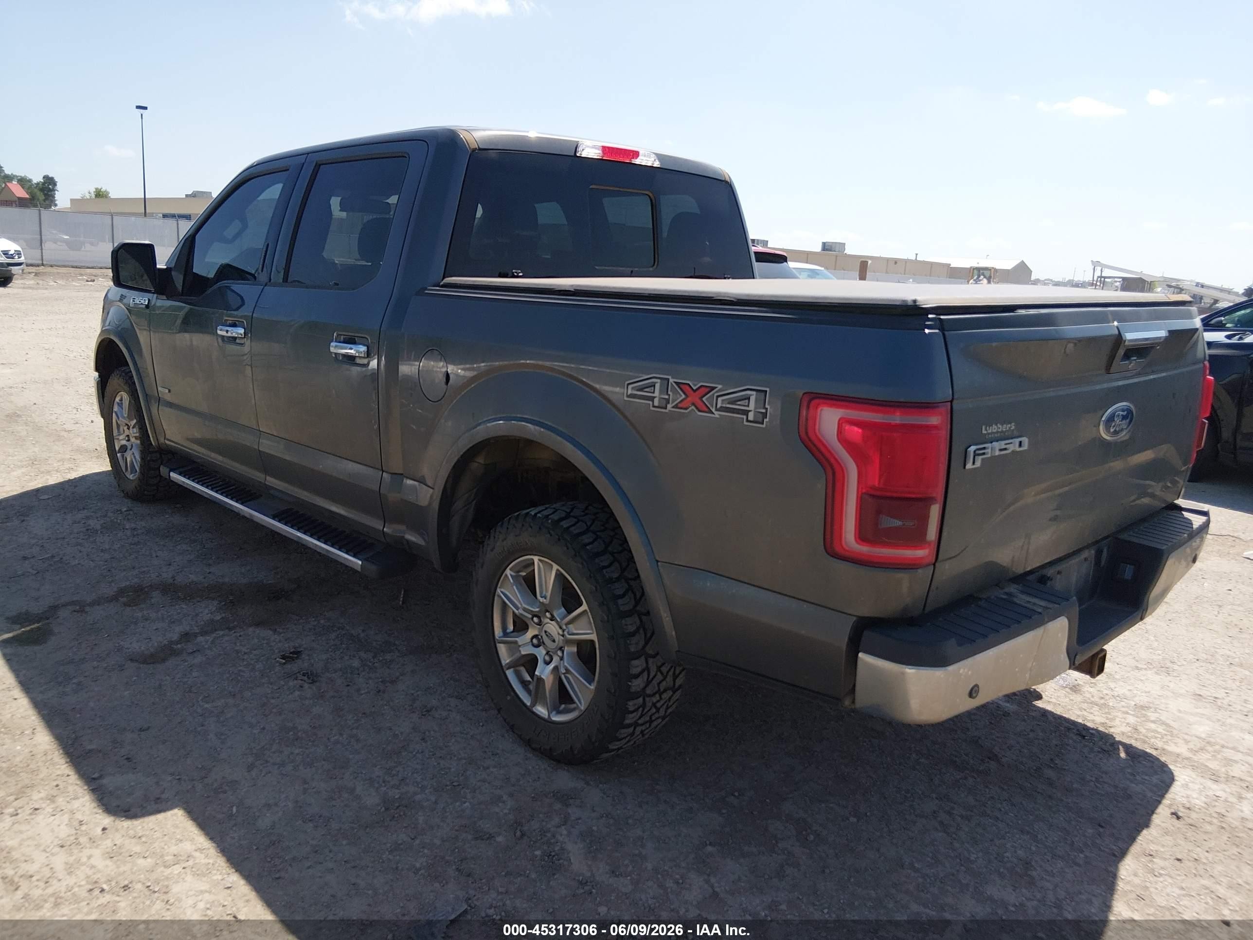 2015 Ford F-150 Lariat Gray vin: 1FTEW1EG5FFA55873