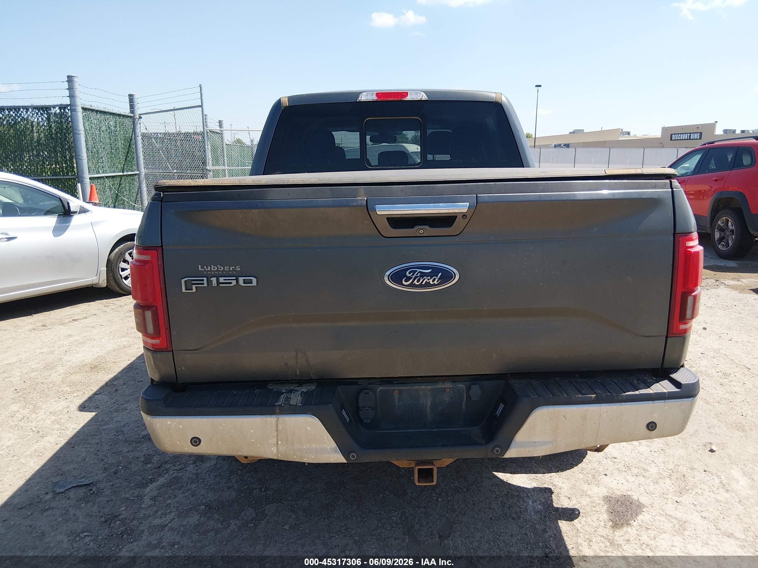 2015 Ford F-150 Lariat Gray vin: 1FTEW1EG5FFA55873
