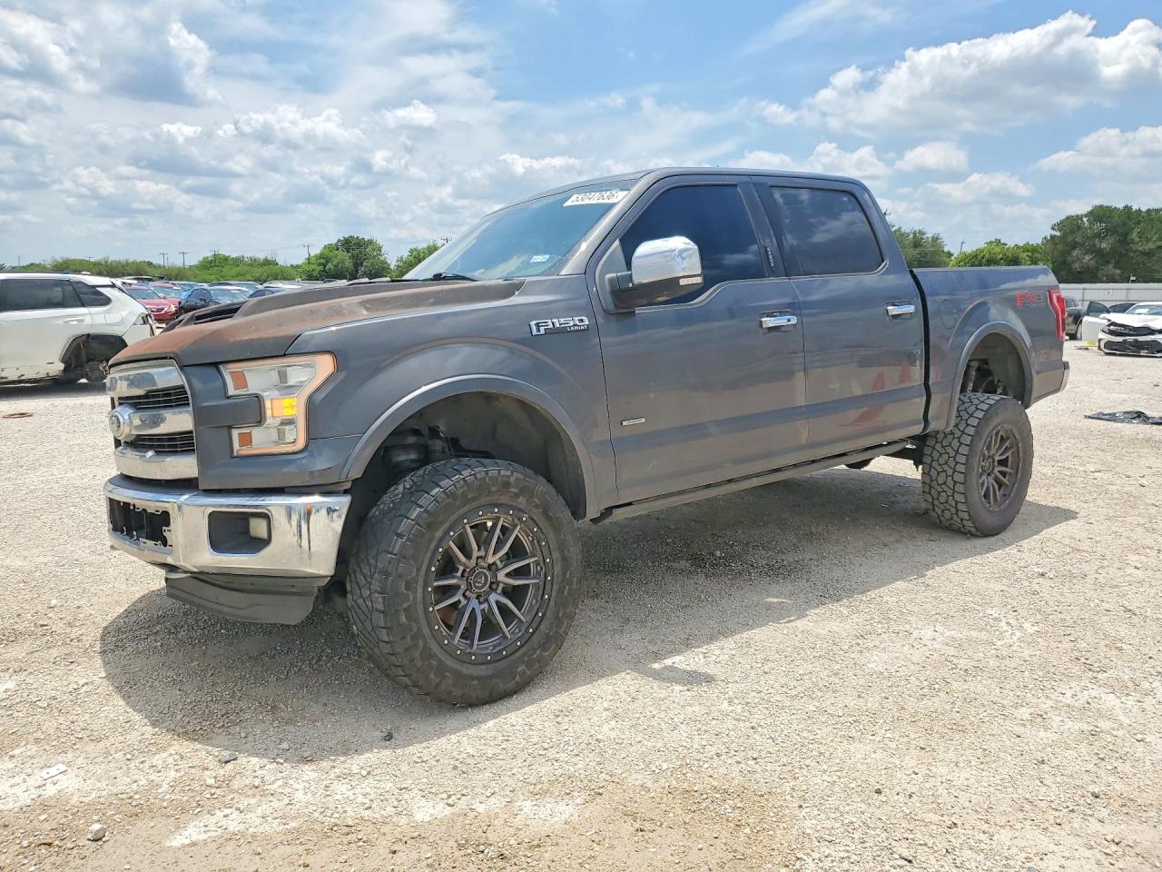 2015 Ford F150 Supercrew Gray vin: 1FTEW1EG5FFA98982