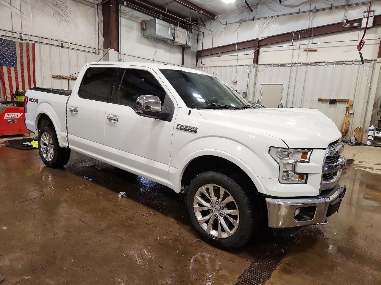 2015 Ford F150 Supercrew White vin: 1FTEW1EG5FFA99629