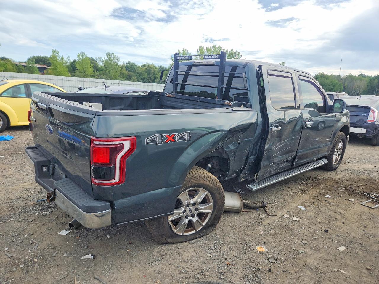 2015 Ford F150 Supercrew Green vin: 1FTEW1EG5FFB36758