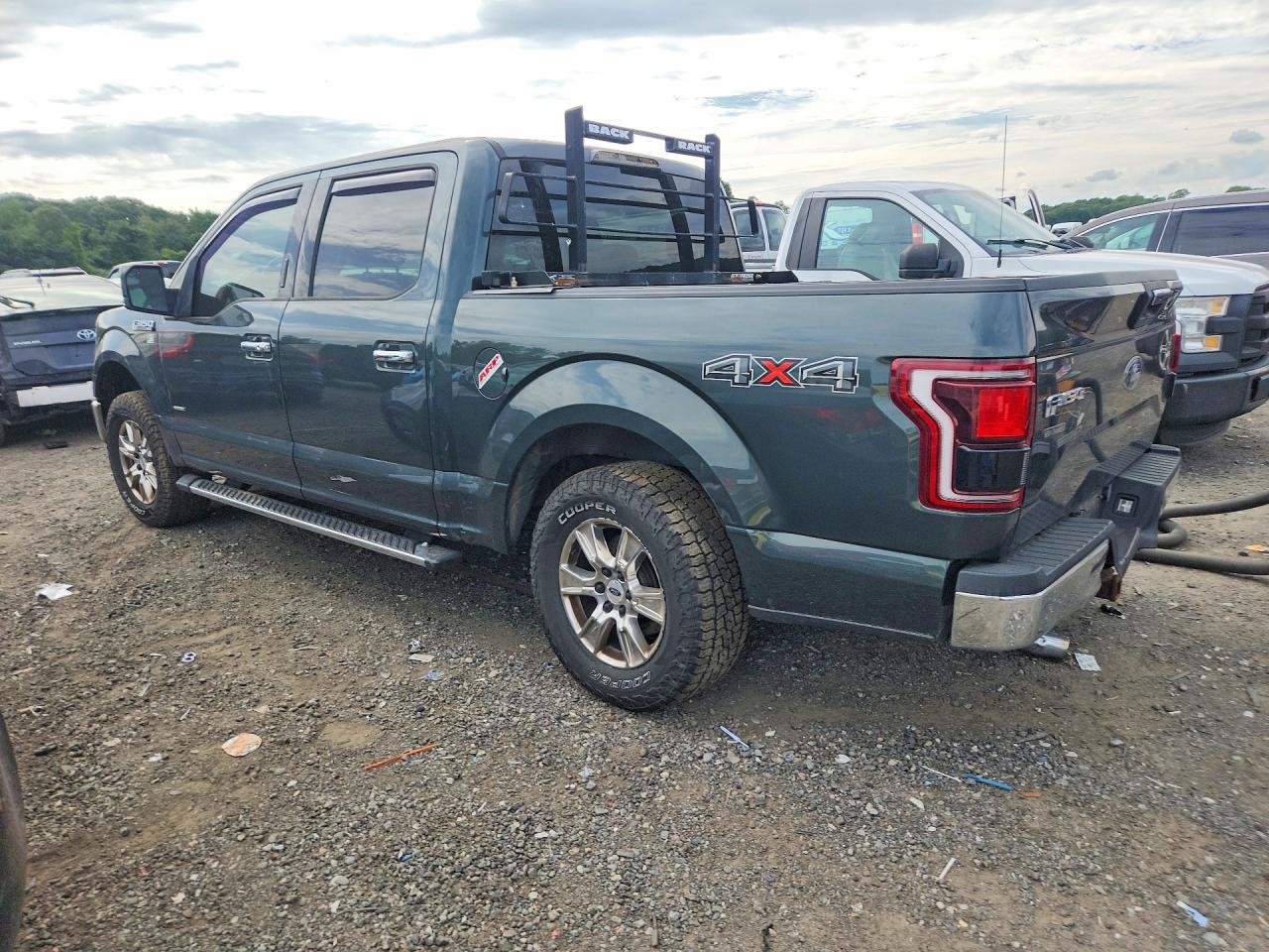 2015 Ford F150 Supercrew Green vin: 1FTEW1EG5FFB36758
