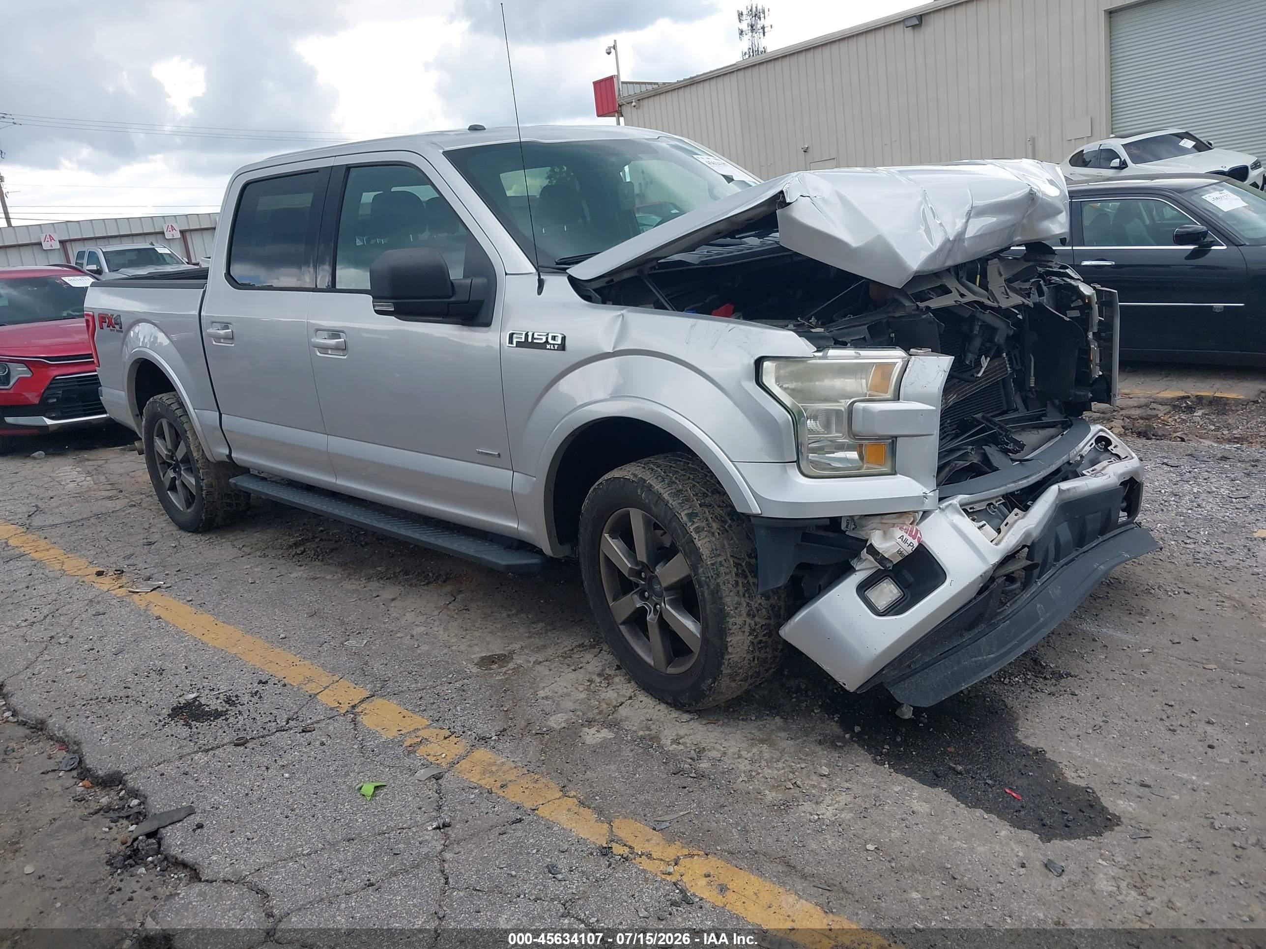 2015 Ford F-150 Xlt Серебряный vin: 1FTEW1EG5FFB76614