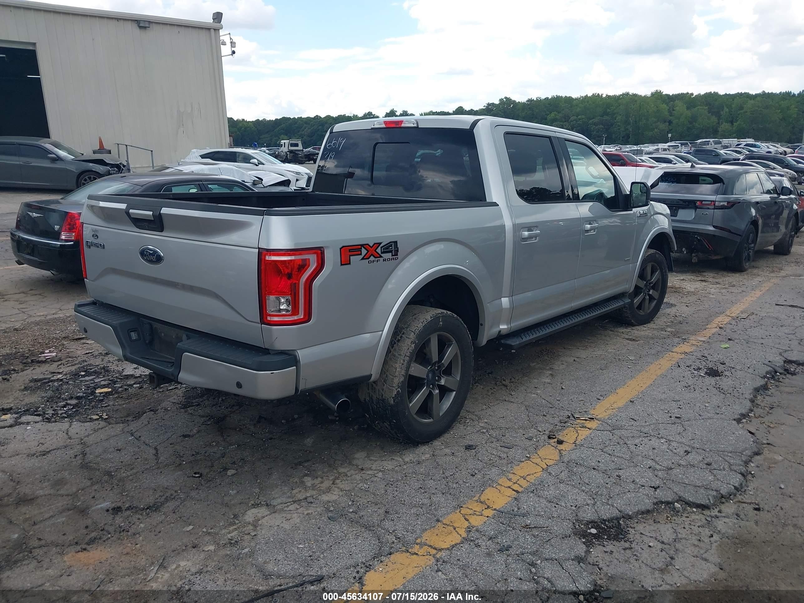 2015 Ford F-150 Xlt Silver vin: 1FTEW1EG5FFB76614