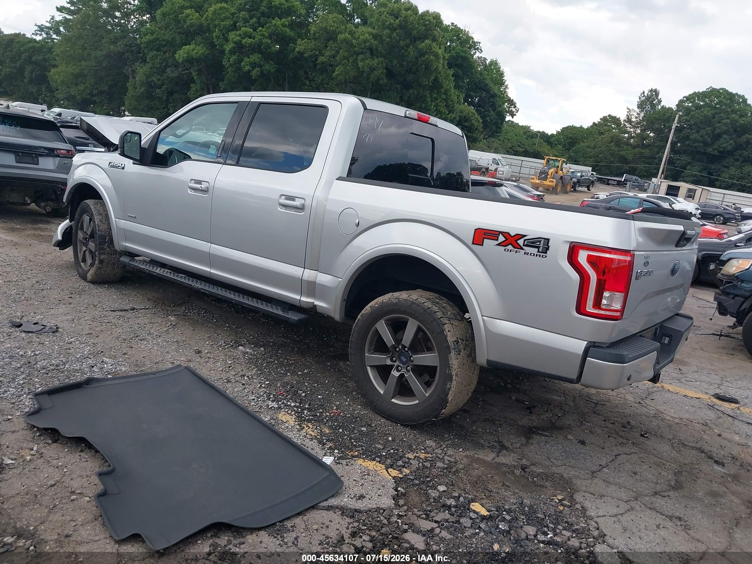 2015 Ford F-150 Xlt Silver vin: 1FTEW1EG5FFB76614
