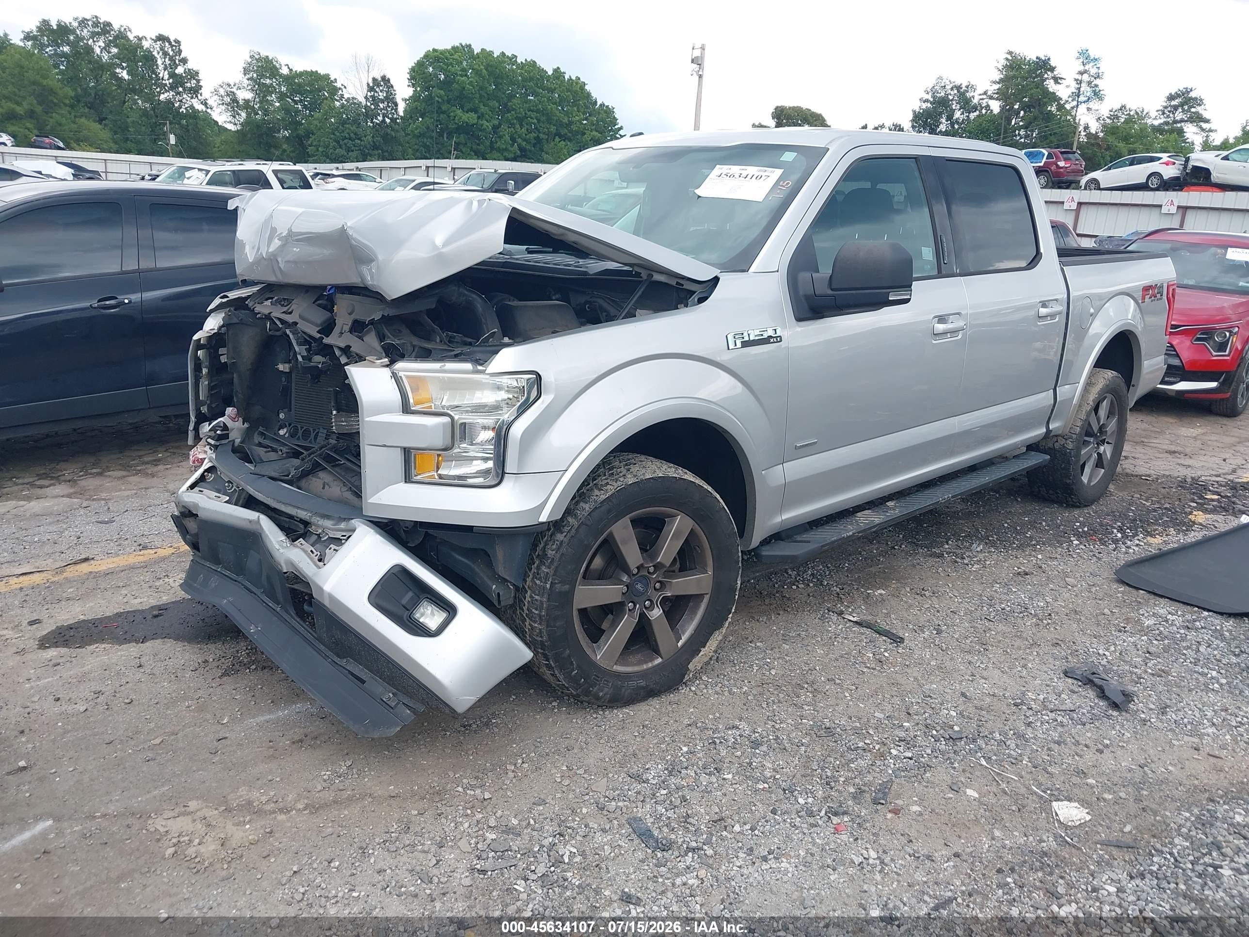 2015 Ford F-150 Xlt Silver vin: 1FTEW1EG5FFB76614