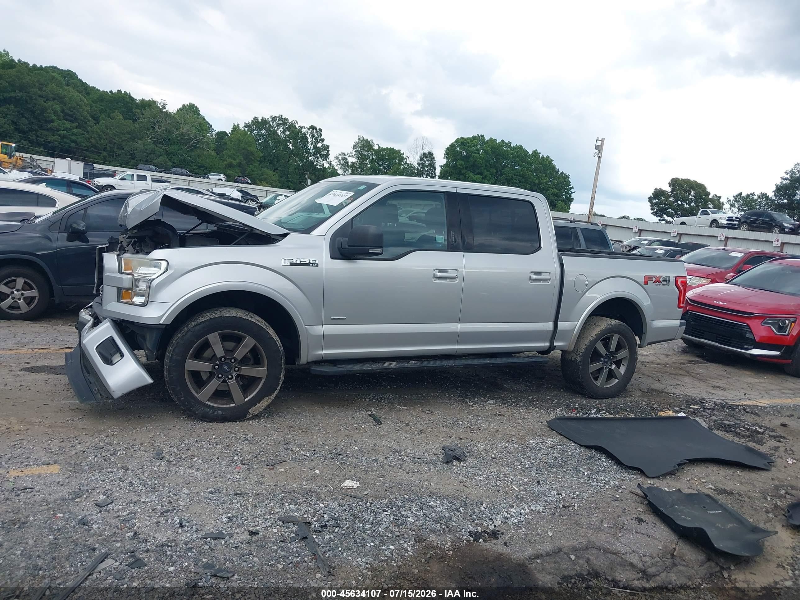 2015 Ford F-150 Xlt Silver vin: 1FTEW1EG5FFB76614