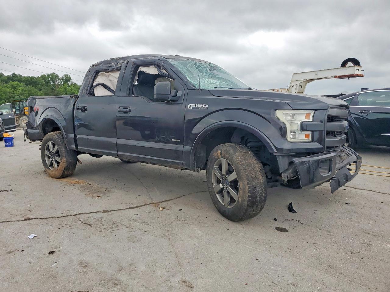 2015 Ford F150 Supercrew Black vin: 1FTEW1EG5FFB97589