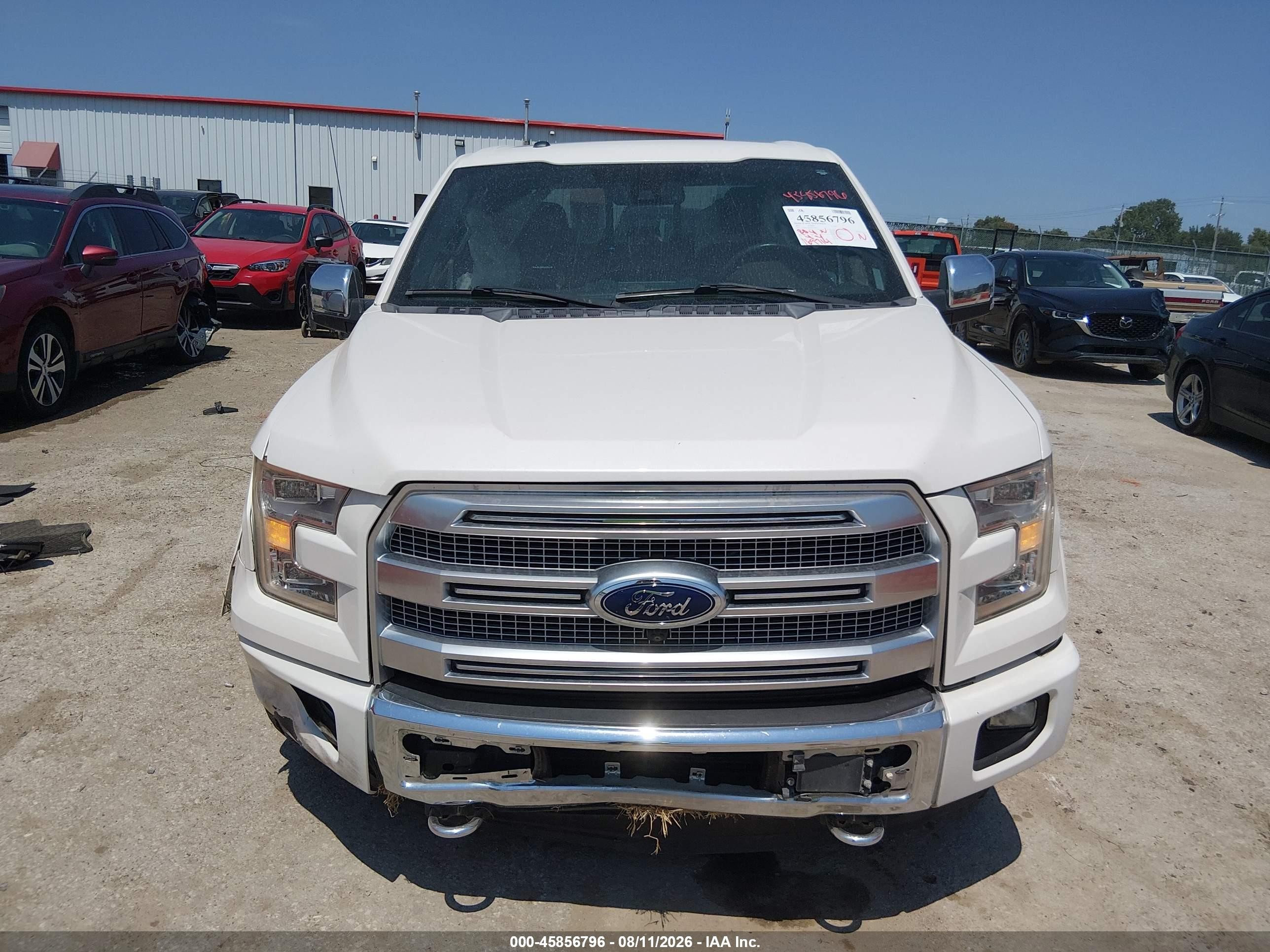 2015 Ford F-150 Platinum White vin: 1FTEW1EG5FFC06923
