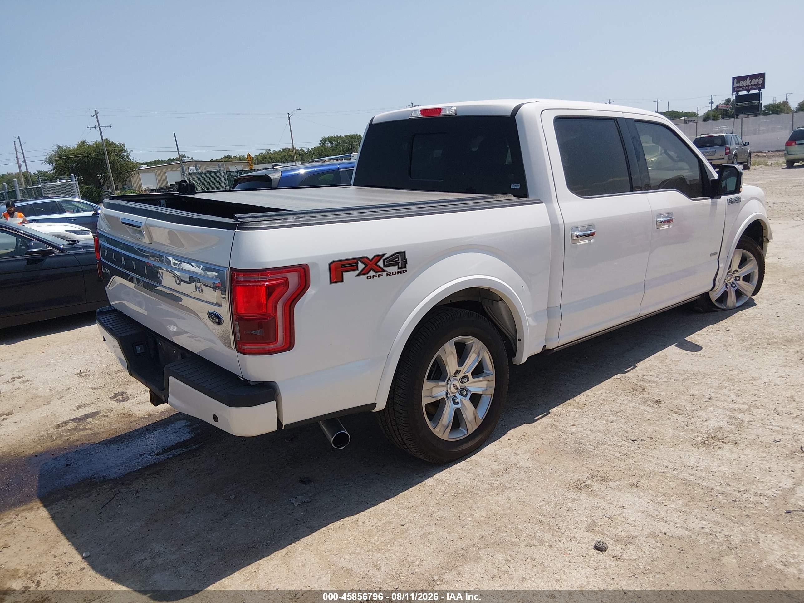 2015 Ford F-150 Platinum White vin: 1FTEW1EG5FFC06923