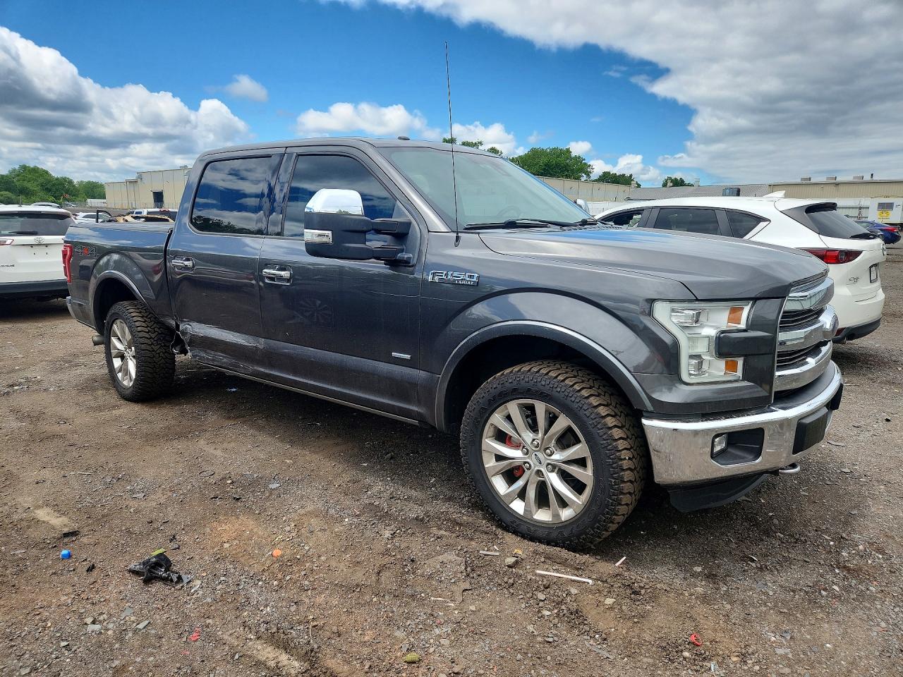 2015 Ford F150 Supercrew Gray vin: 1FTEW1EG5FFC56169
