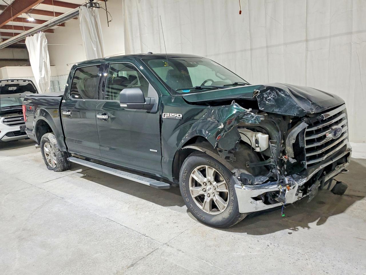 2015 Ford F150 Supercrew Green vin: 1FTEW1EG5FFC66930