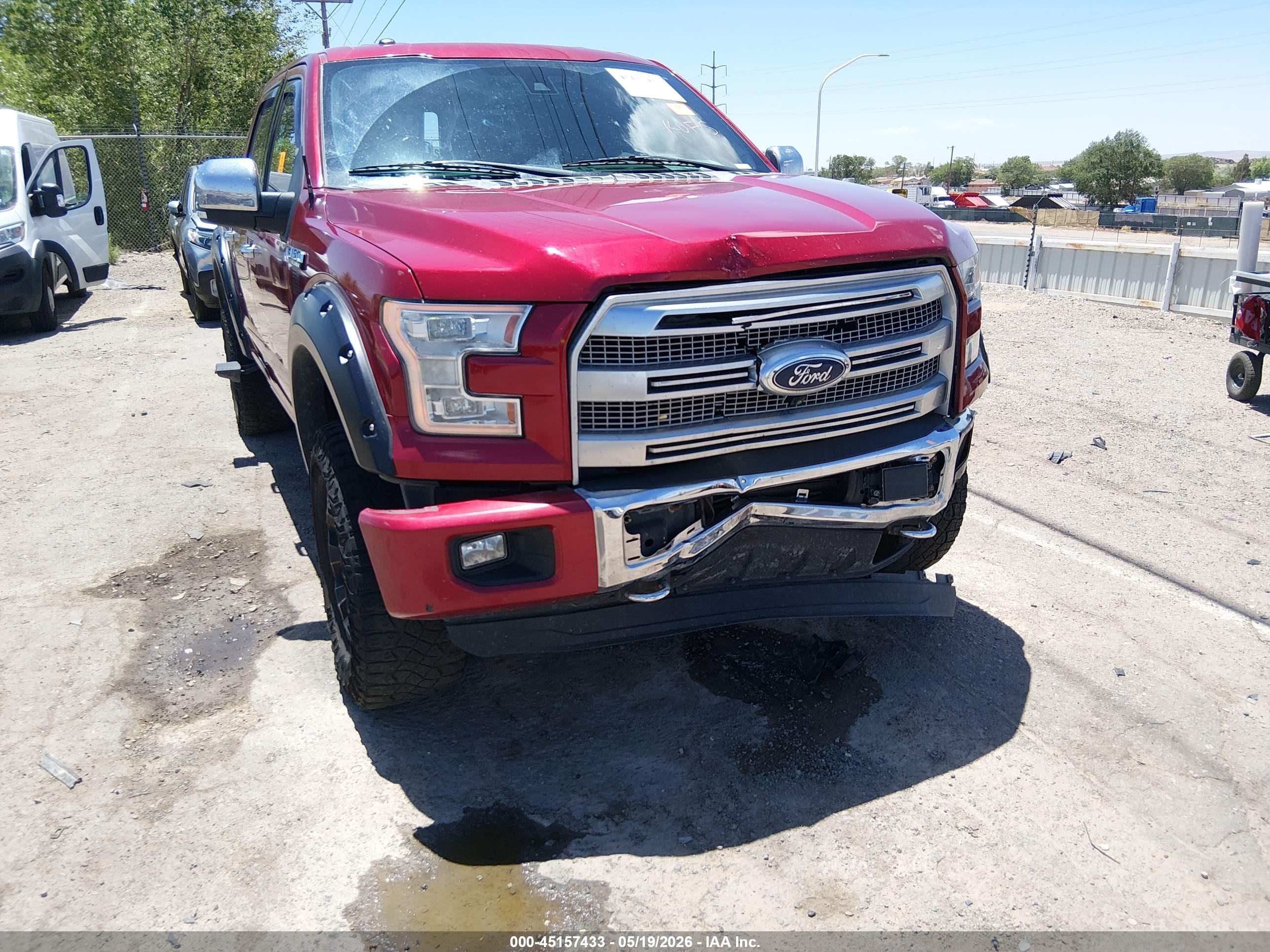 2015 Ford F-150 Platinum Темно-бордовый vin: 1FTEW1EG5FFC71626