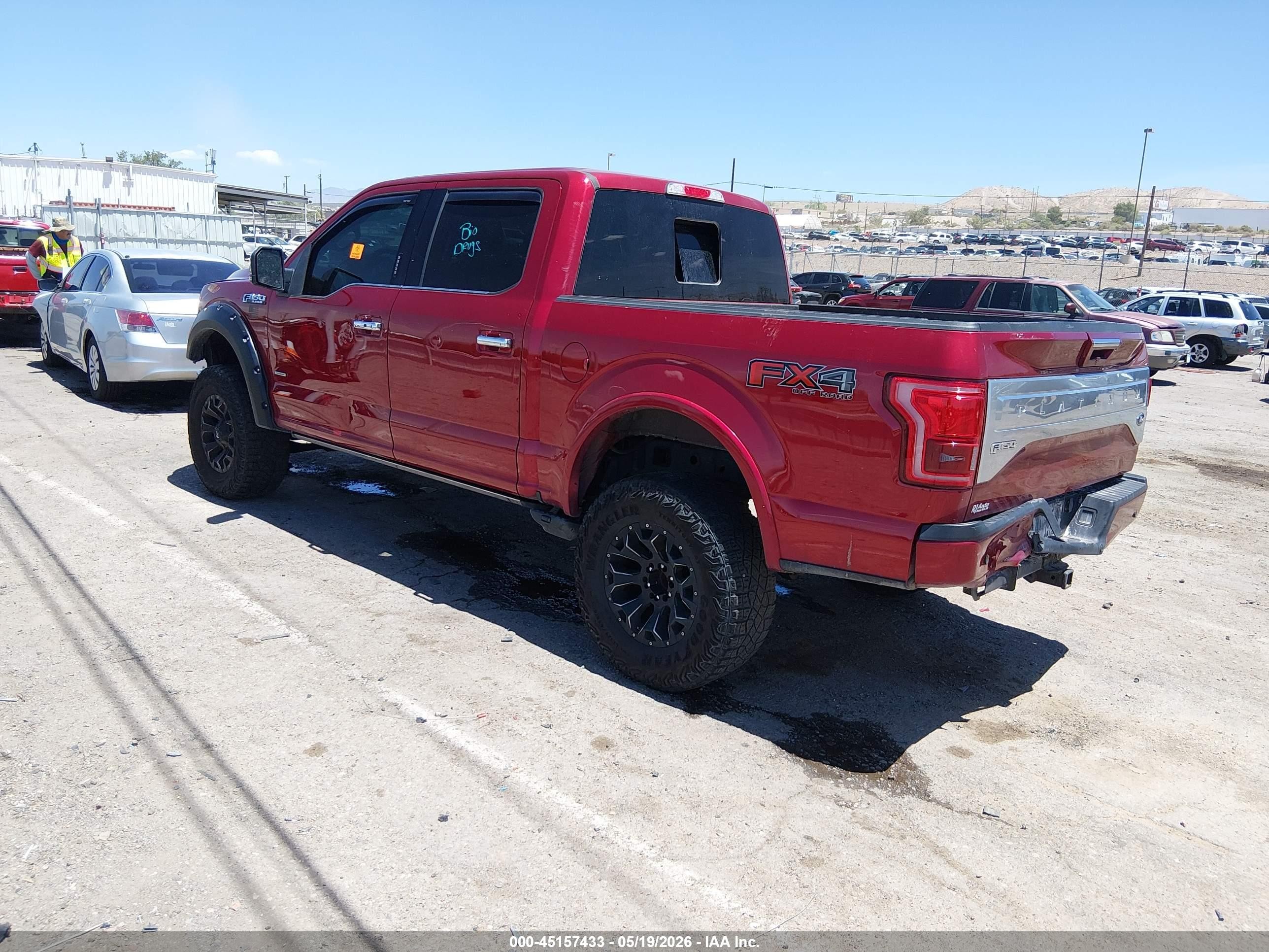 2015 Ford F-150 Platinum Темно-бордовый vin: 1FTEW1EG5FFC71626