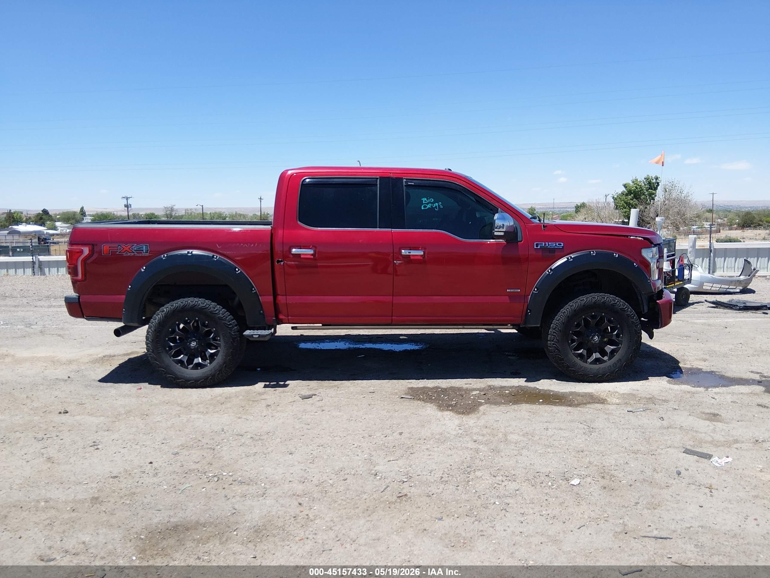 2015 Ford F-150 Platinum Темно-бордовый vin: 1FTEW1EG5FFC71626