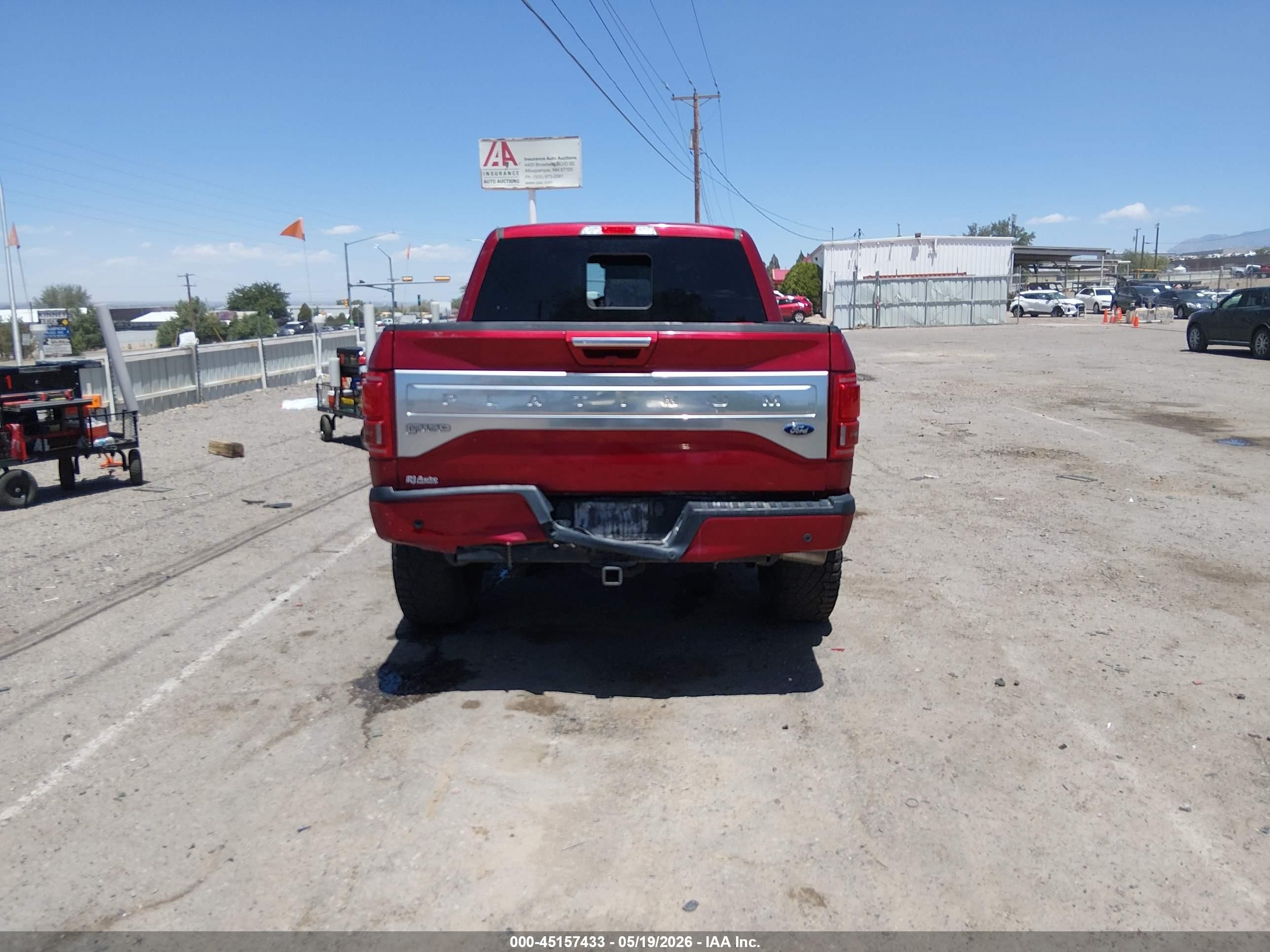 2015 Ford F-150 Platinum Темно-бордовый vin: 1FTEW1EG5FFC71626