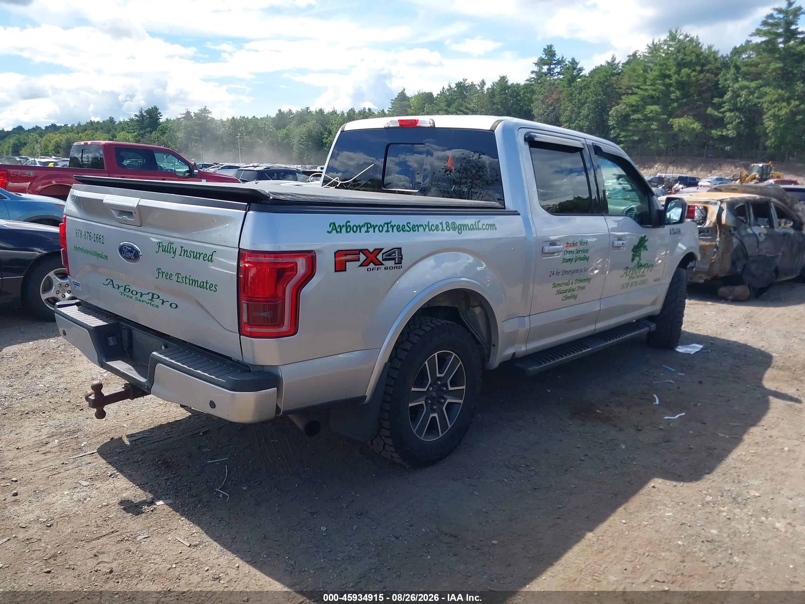 2015 Ford F-150 Lariat Silver vin: 1FTEW1EG5FFC97482