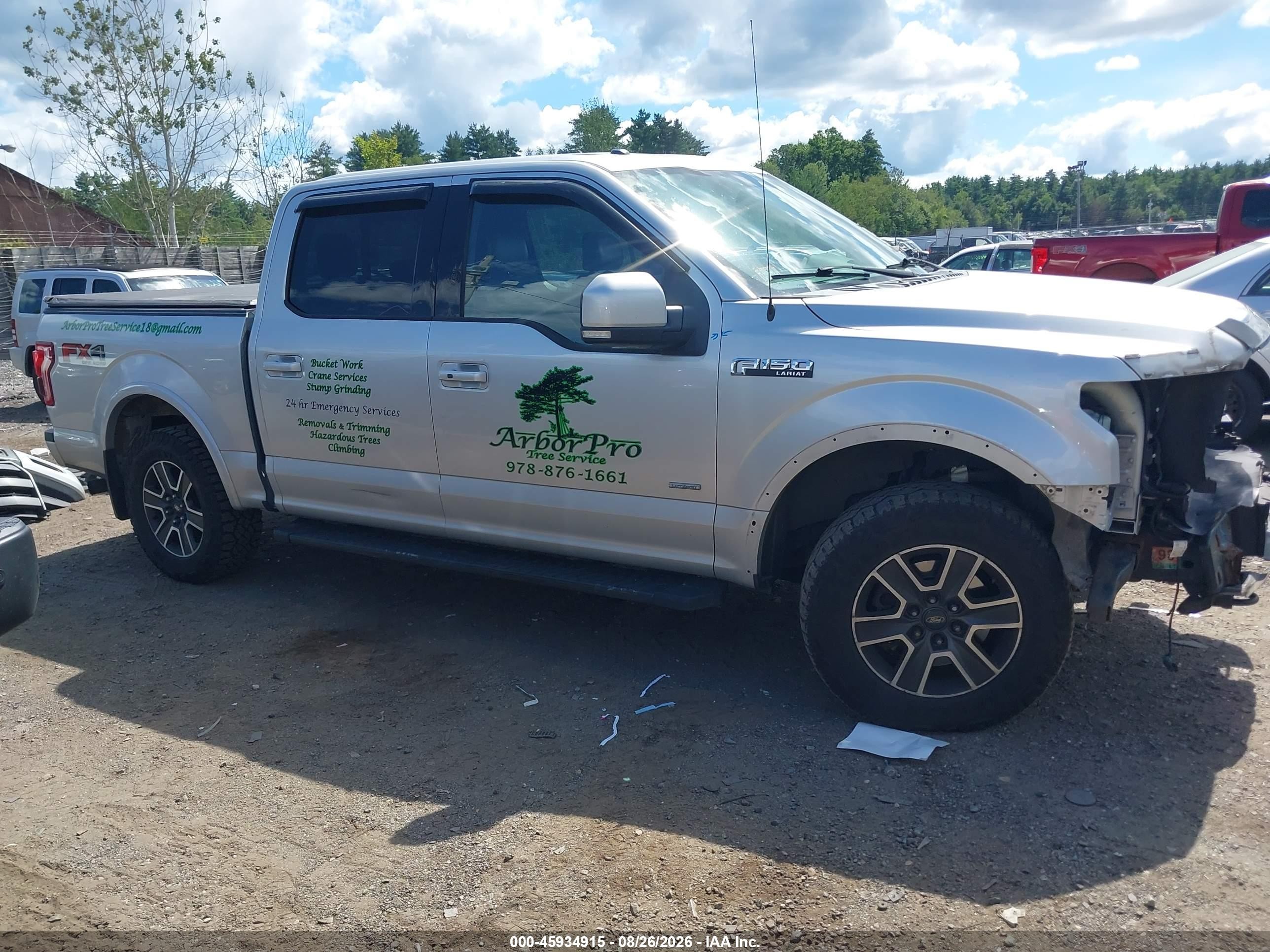 2015 Ford F-150 Lariat Silver vin: 1FTEW1EG5FFC97482