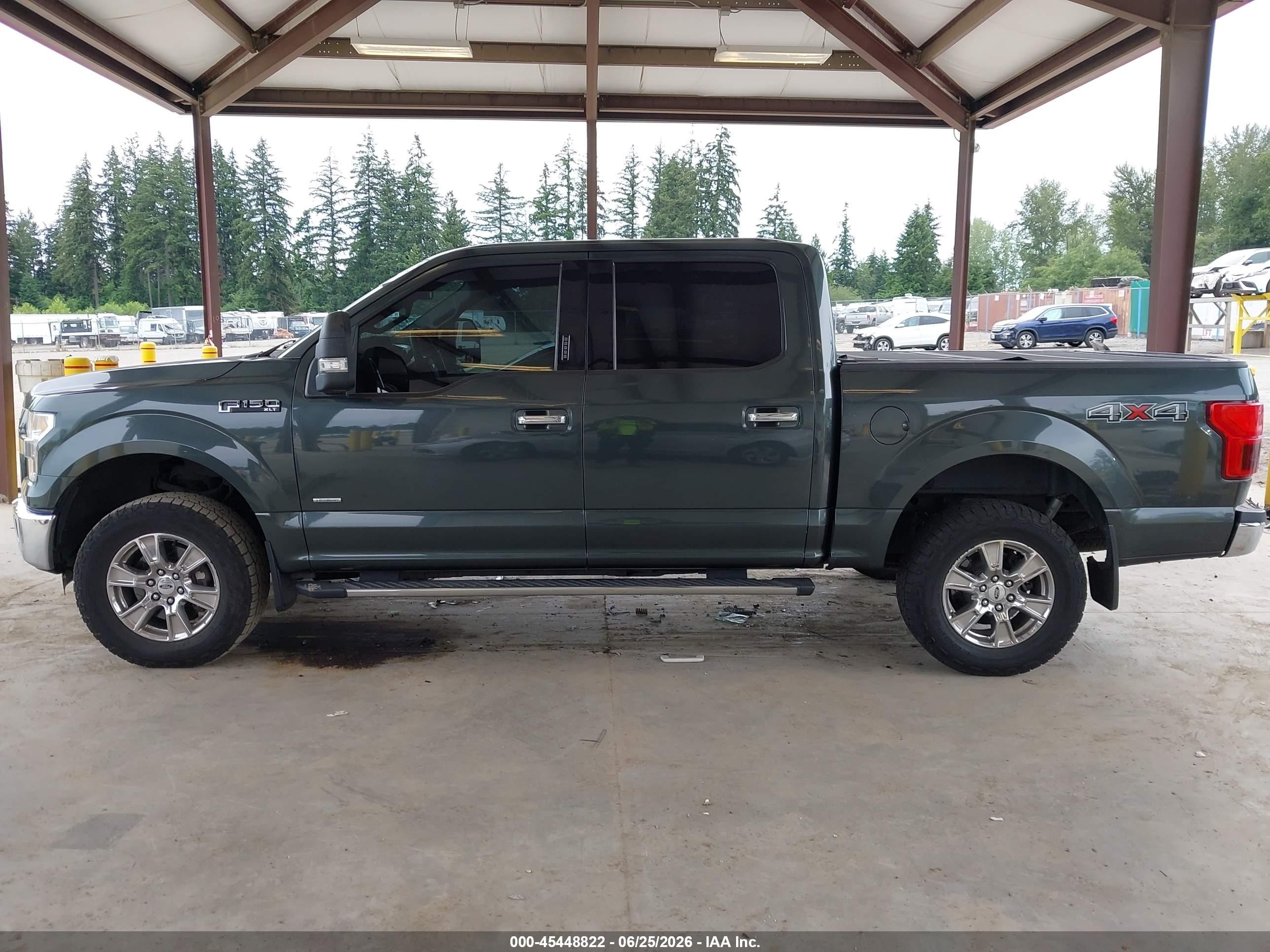 2015 Ford F-150 Xlt Green vin: 1FTEW1EG5FKD82524