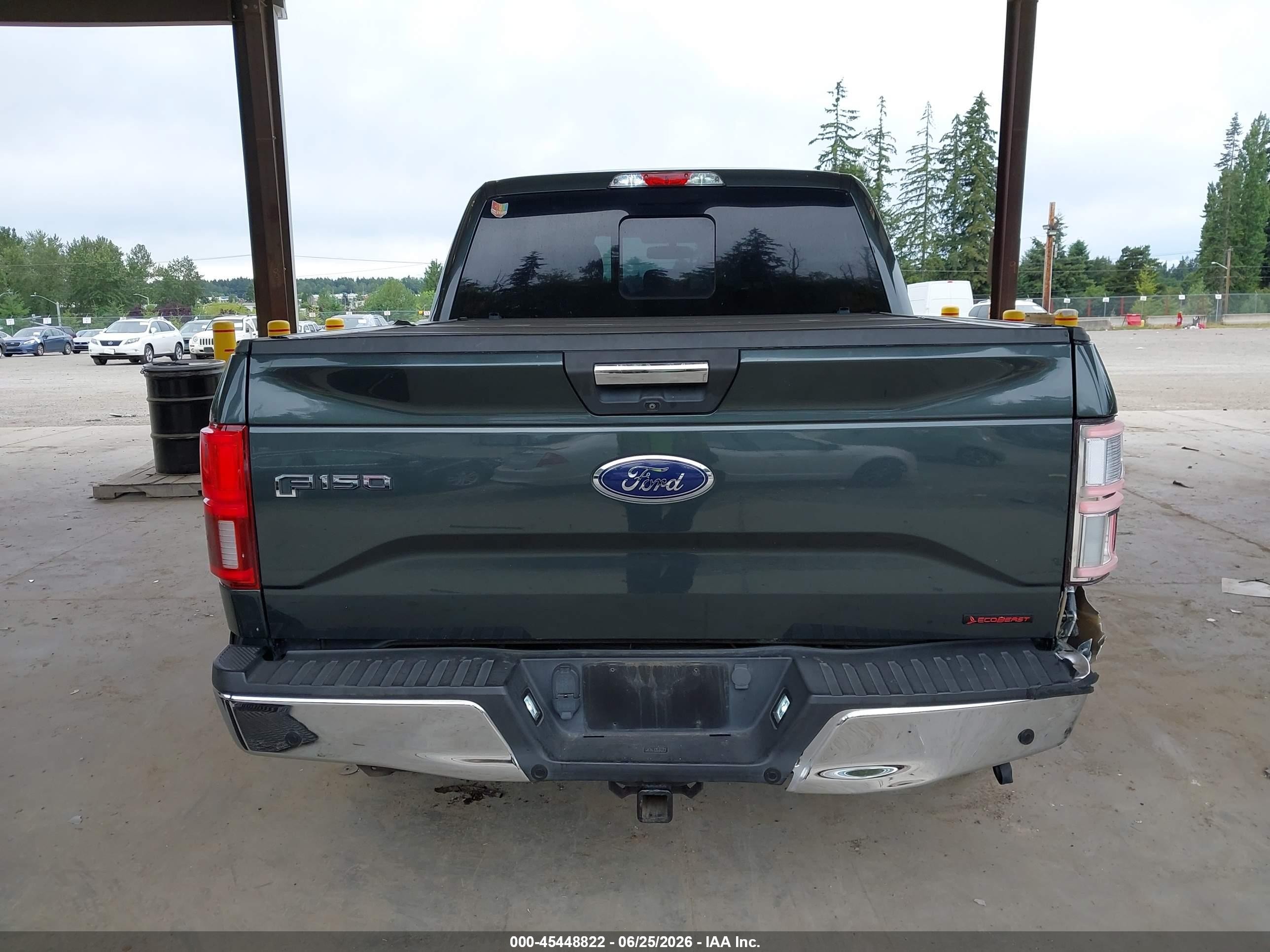 2015 Ford F-150 Xlt Green vin: 1FTEW1EG5FKD82524