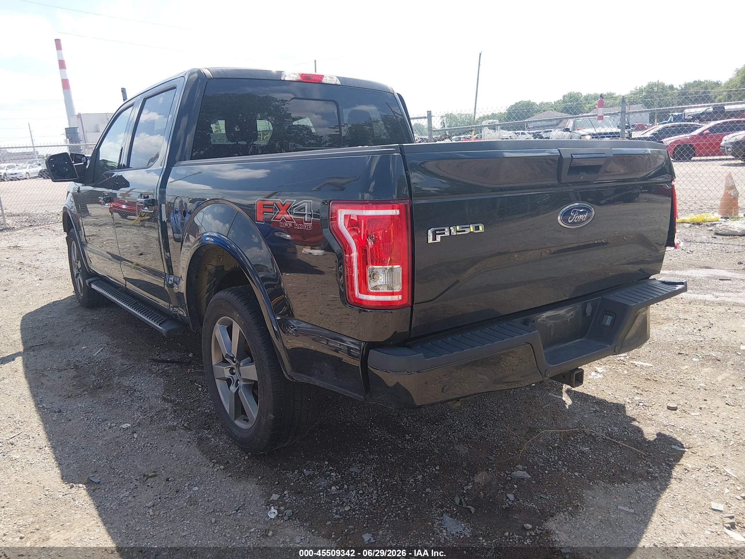 2015 Ford F-150 Xlt Black vin: 1FTEW1EG5FKE69310