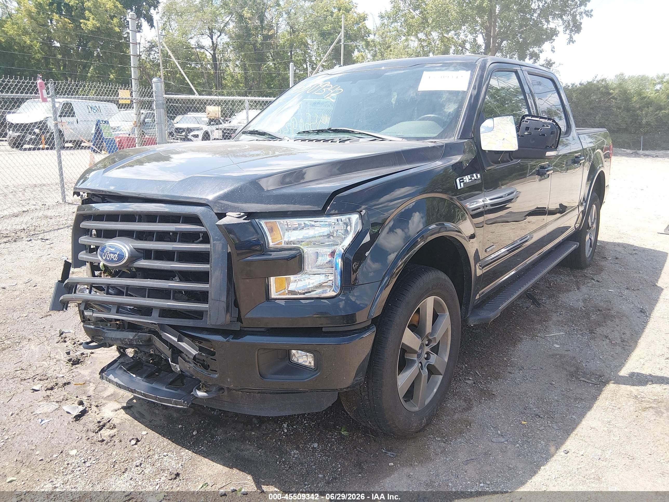 2015 Ford F-150 Xlt Black vin: 1FTEW1EG5FKE69310