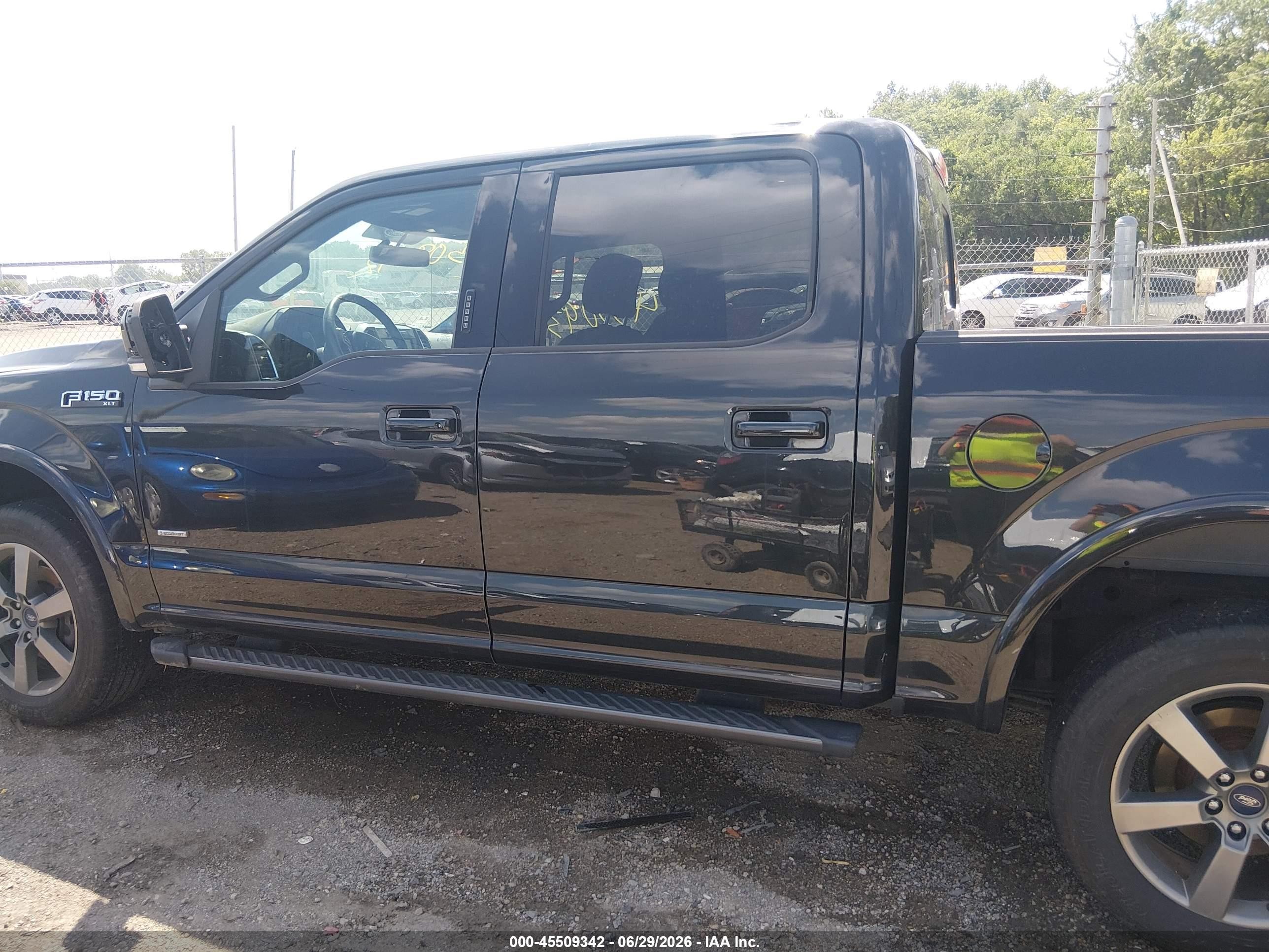 2015 Ford F-150 Xlt Black vin: 1FTEW1EG5FKE69310
