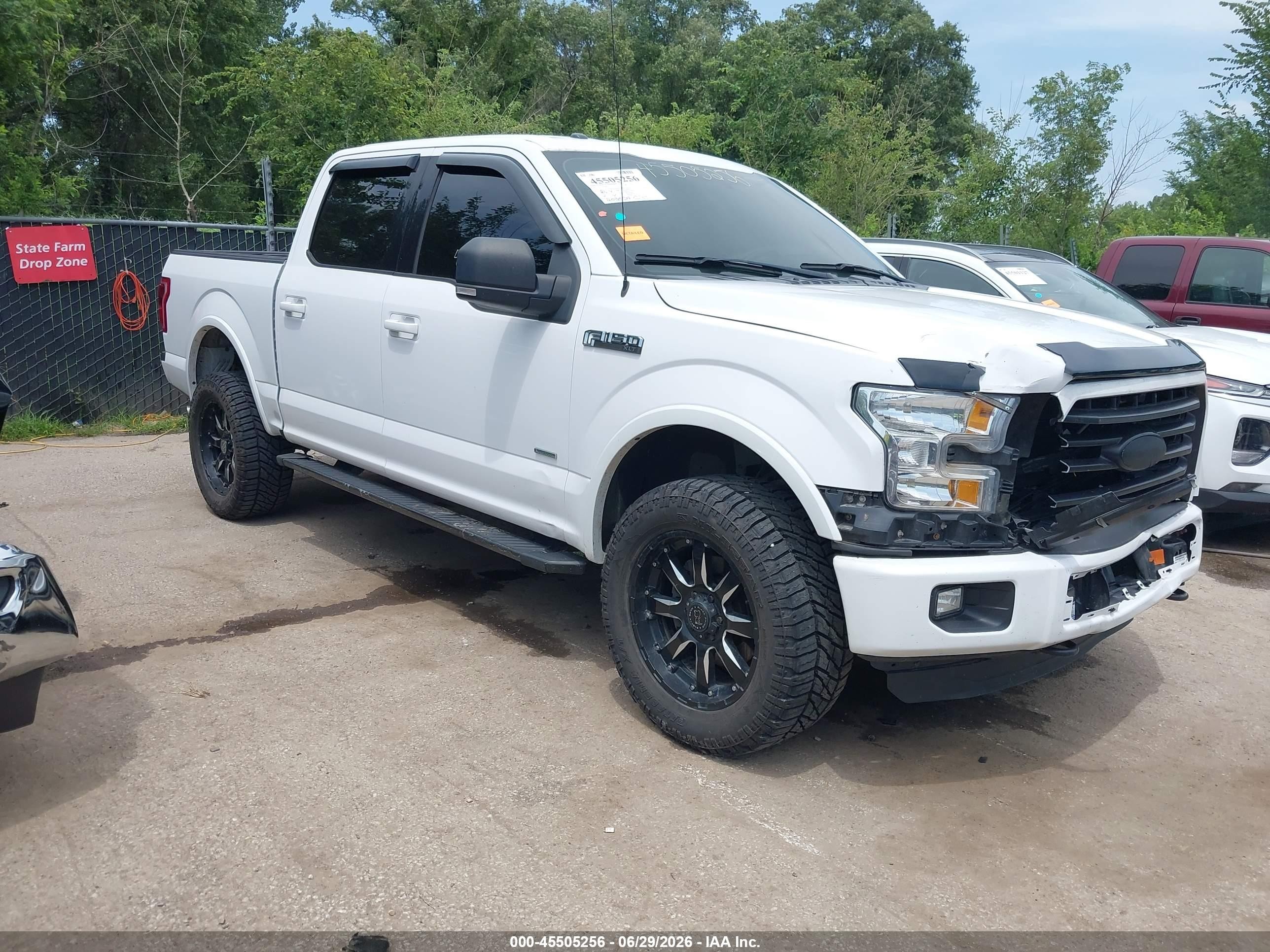 2015 Ford F-150 King Ranch/lariat/platinum/xl/xlt White vin: 1FTEW1EG5FKE73129