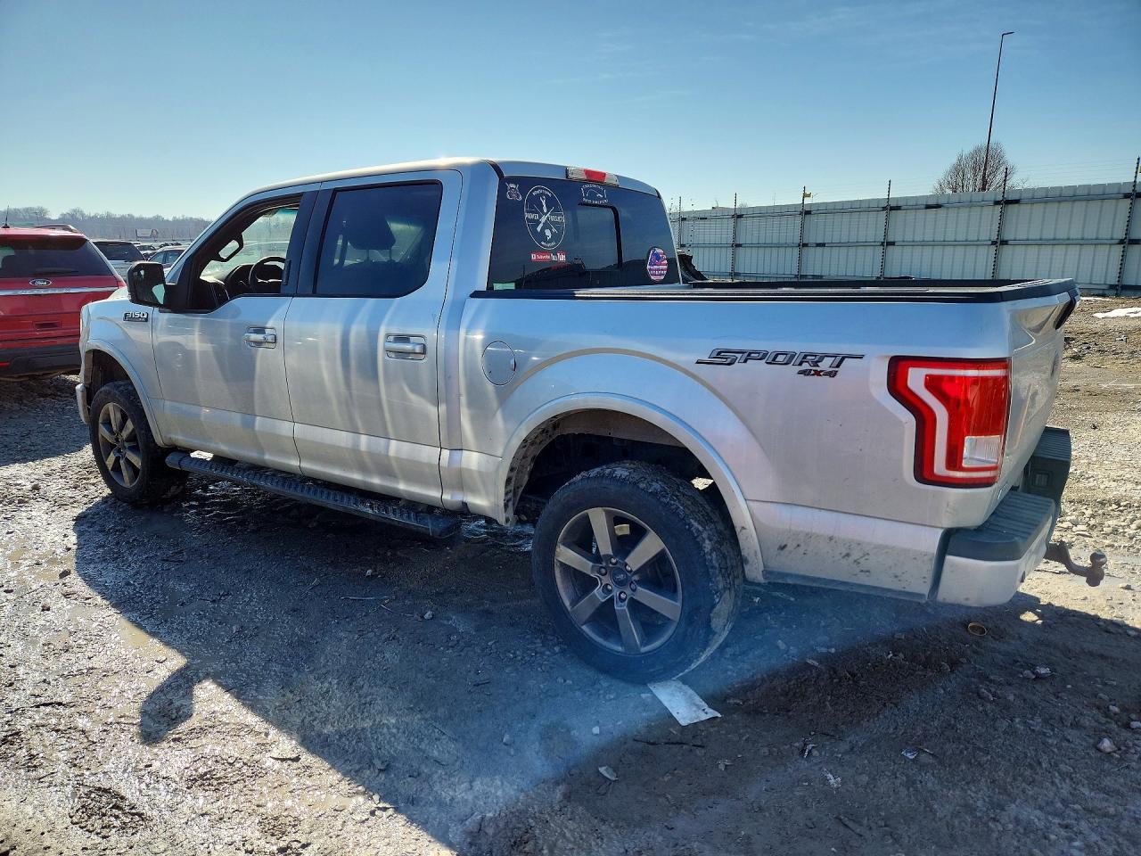 2015 Ford F150 Supercrew Gray vin: 1FTEW1EG5FKF03875