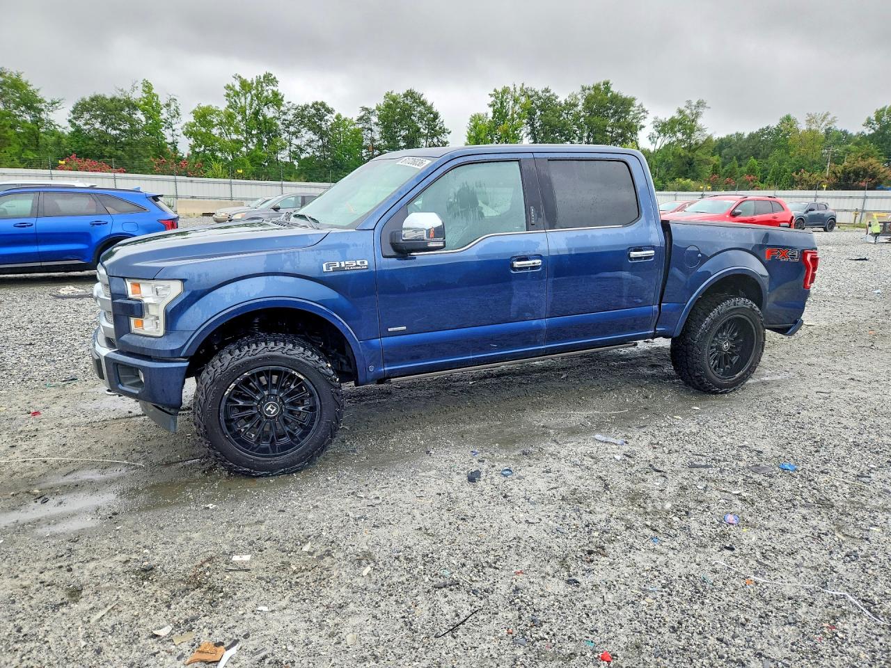 2017 Ford F150 Supercrew Blue vin: 1FTEW1EG5HFC59530