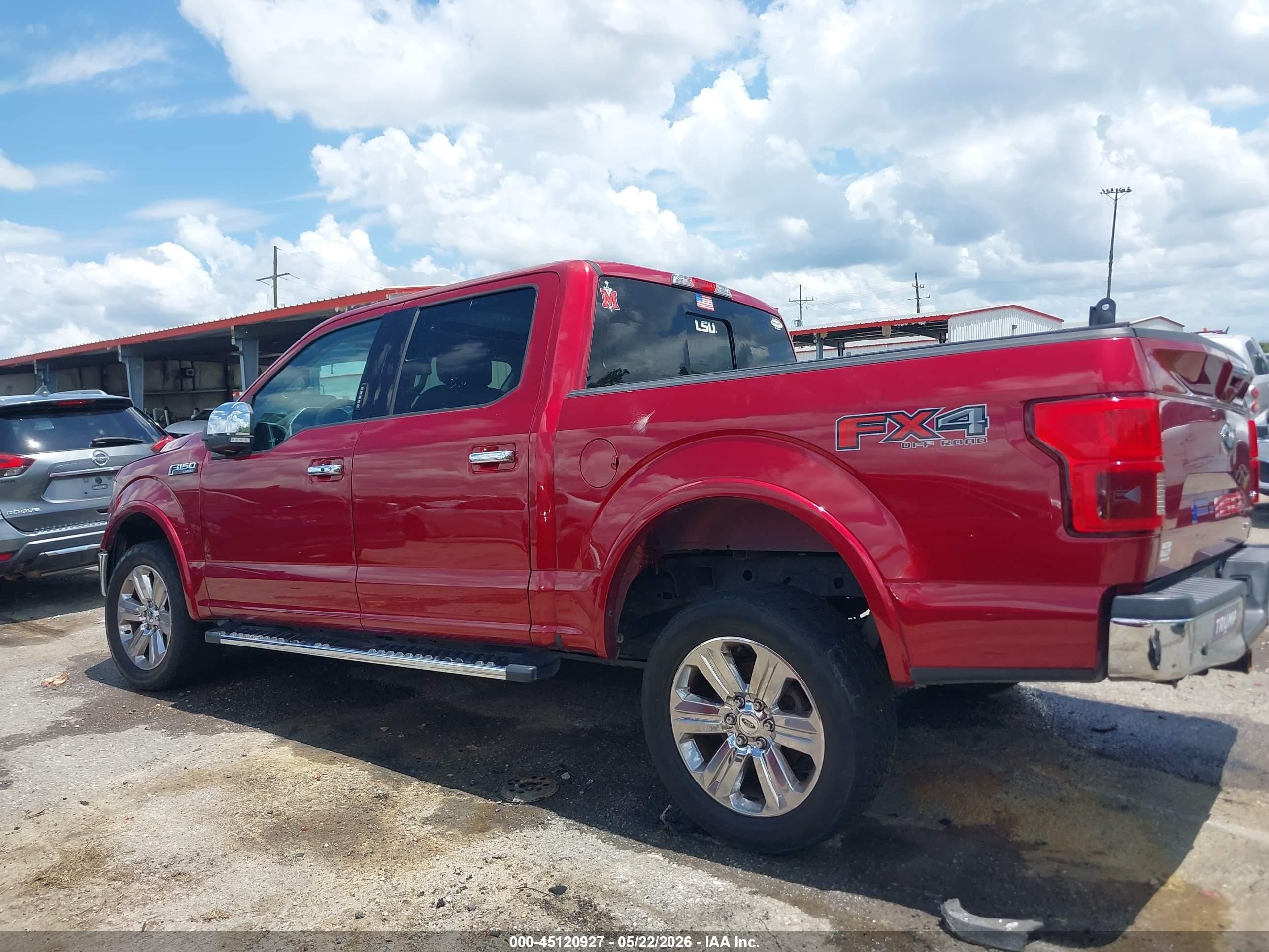 2018 Ford F-150 Lariat Red vin: 1FTEW1EG5JKD49922